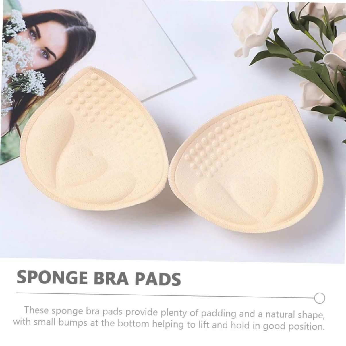 3pares Almohadillas De Esponja Para Sujetadores Insertos Removibles Para Bras Deportivos Confortables y Transpirables Adecuadas Para Bikinis y Ropa De Deporte