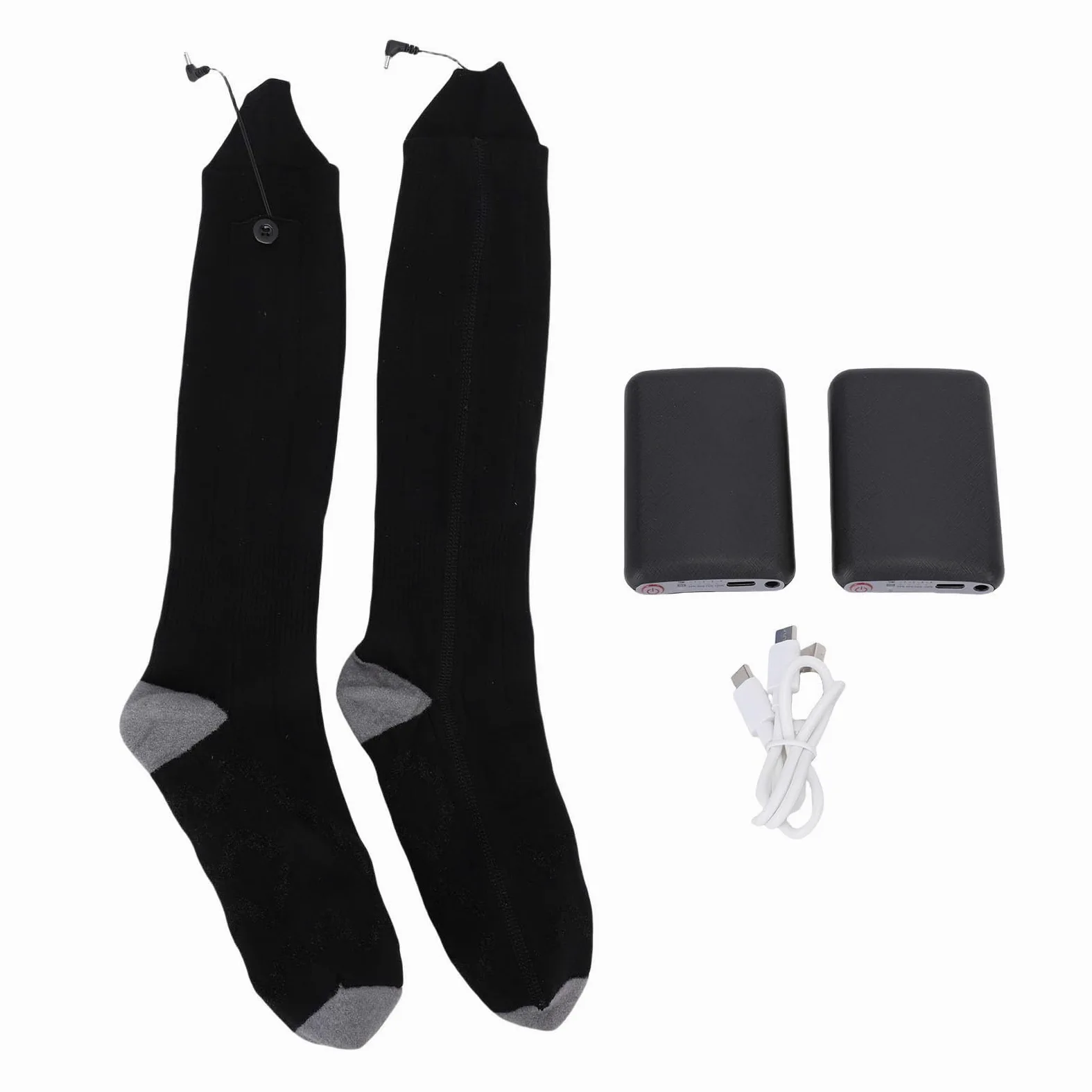 Calcetines Térmicos Eléctricos Hombres Mujeres Calcetines De Batería, Control De Temperatura Inteligente, Ajuste Cómodo, Térmicos Cálidos De Invierno Para Esquí Ciclismo Senderismo, Algodón