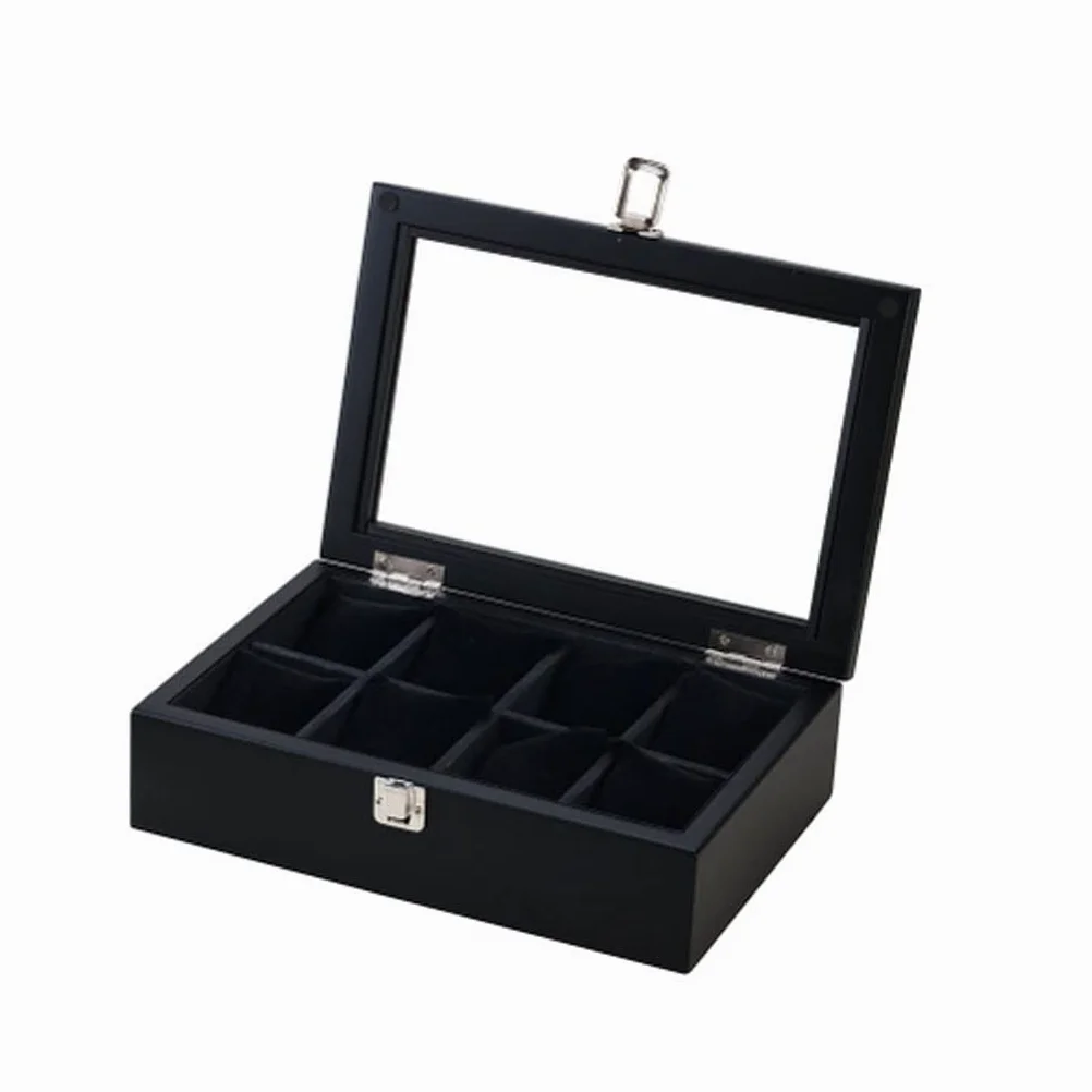 Caja expositora de relojes madera