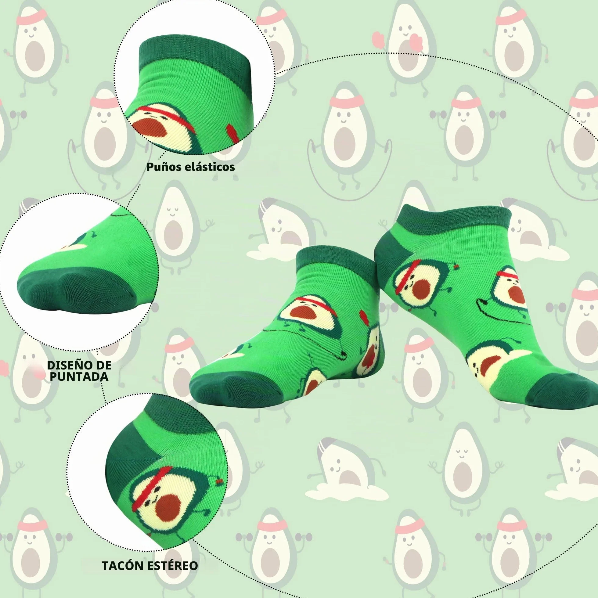 WeciBor Calcetines Tobilleros Hombre Algodón Divertidos Coloridos Patrón 12 Pares