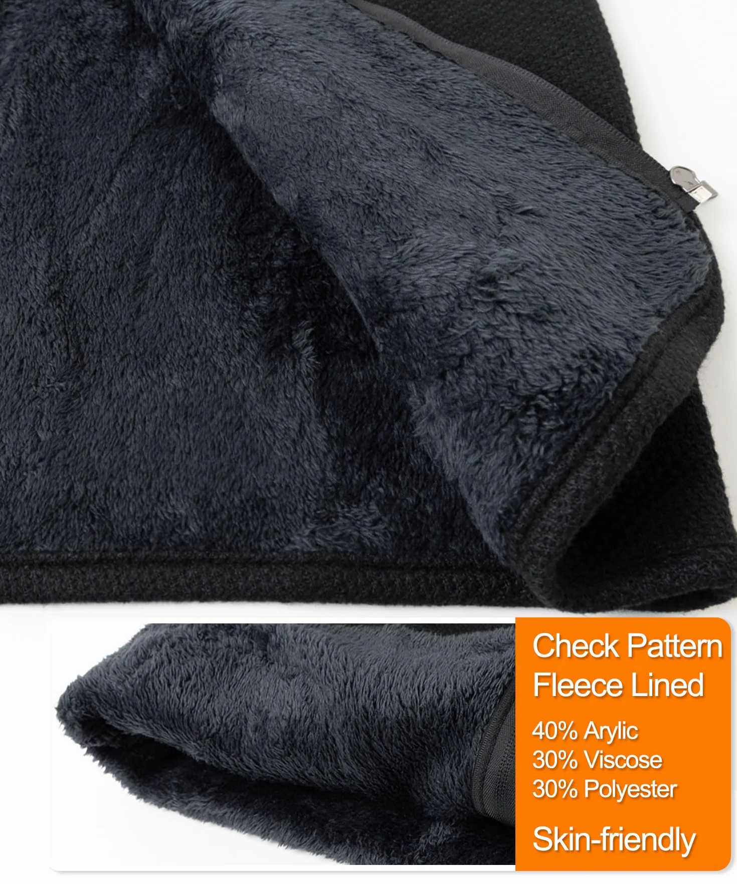 Chalecos Exteriores de Punto para Hombre Forro Polar Cárdigan sin Mangas Otoño Invierno Cremallera Chaqueta de Suéter Cálido Caballero