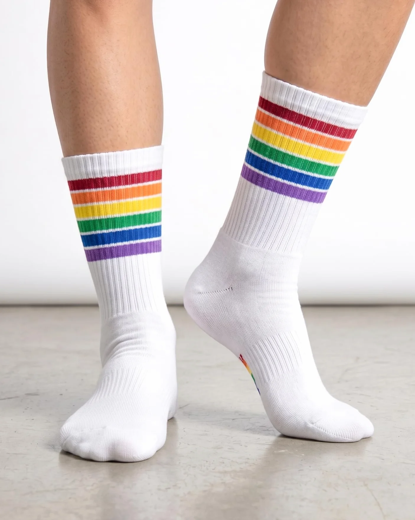 Calcetines Pride Sport Premium Unisex - Calcetines Deportivos de Algodón con Bandera Arcoíris LGTBI - Accesorios Cabalgata Orgullo LGTBQ+ para Hombre y Mujer