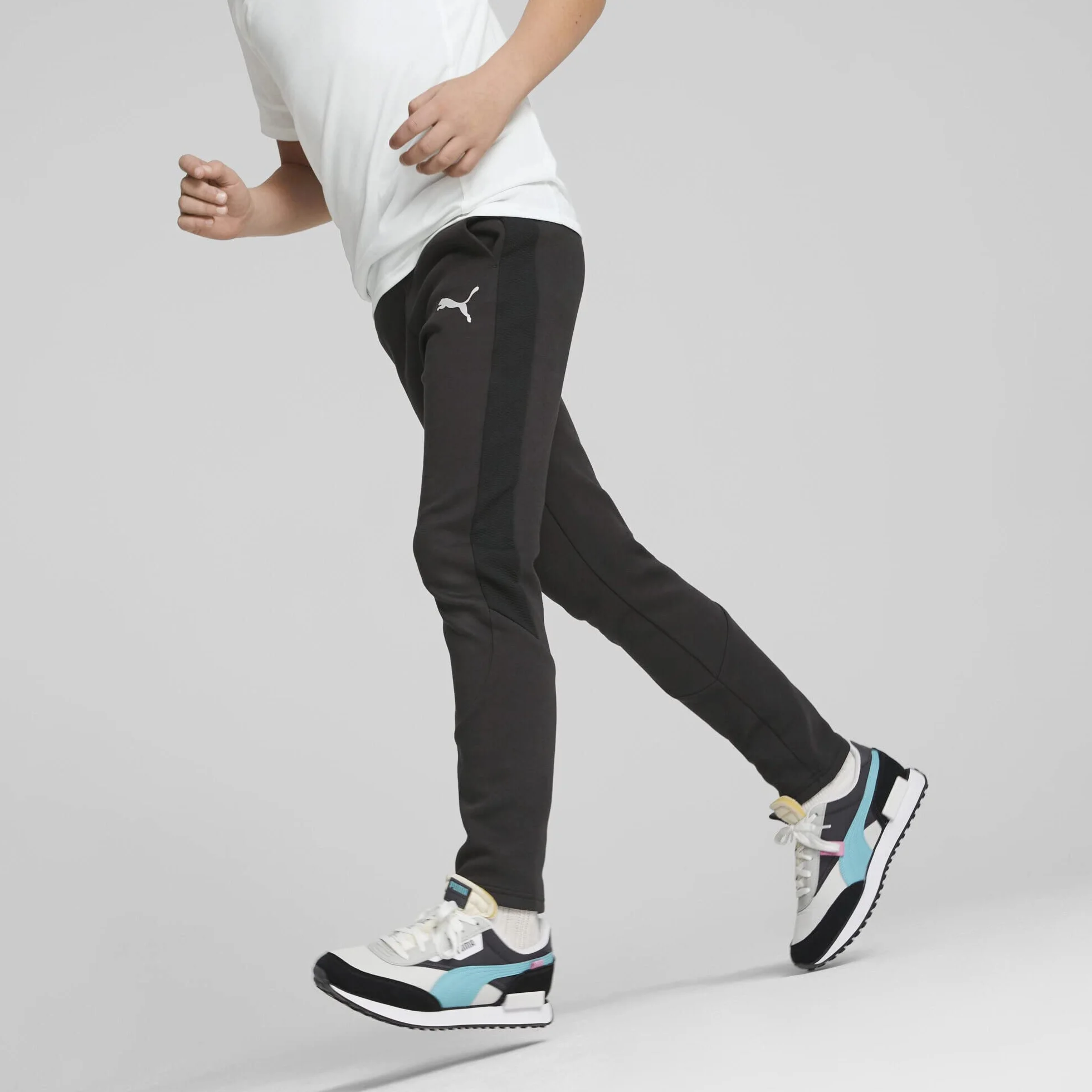 PUMA Pantalones Evostripe B - Pantalones de Punto Niños
