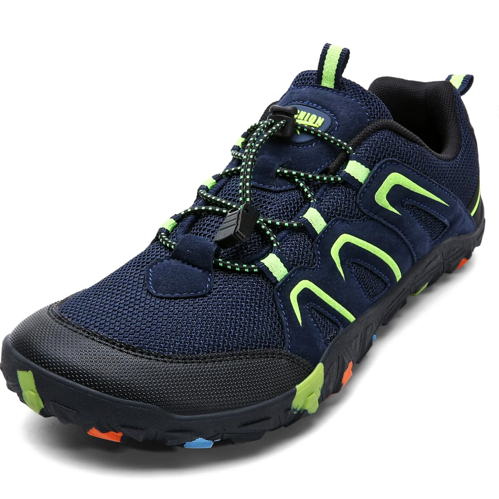 Chaussures Randonnée Garçon Chaussures de Trail Enfant léger Antidérapant Marche de Trekking Outdoor(N Azul Verde,34 EU)