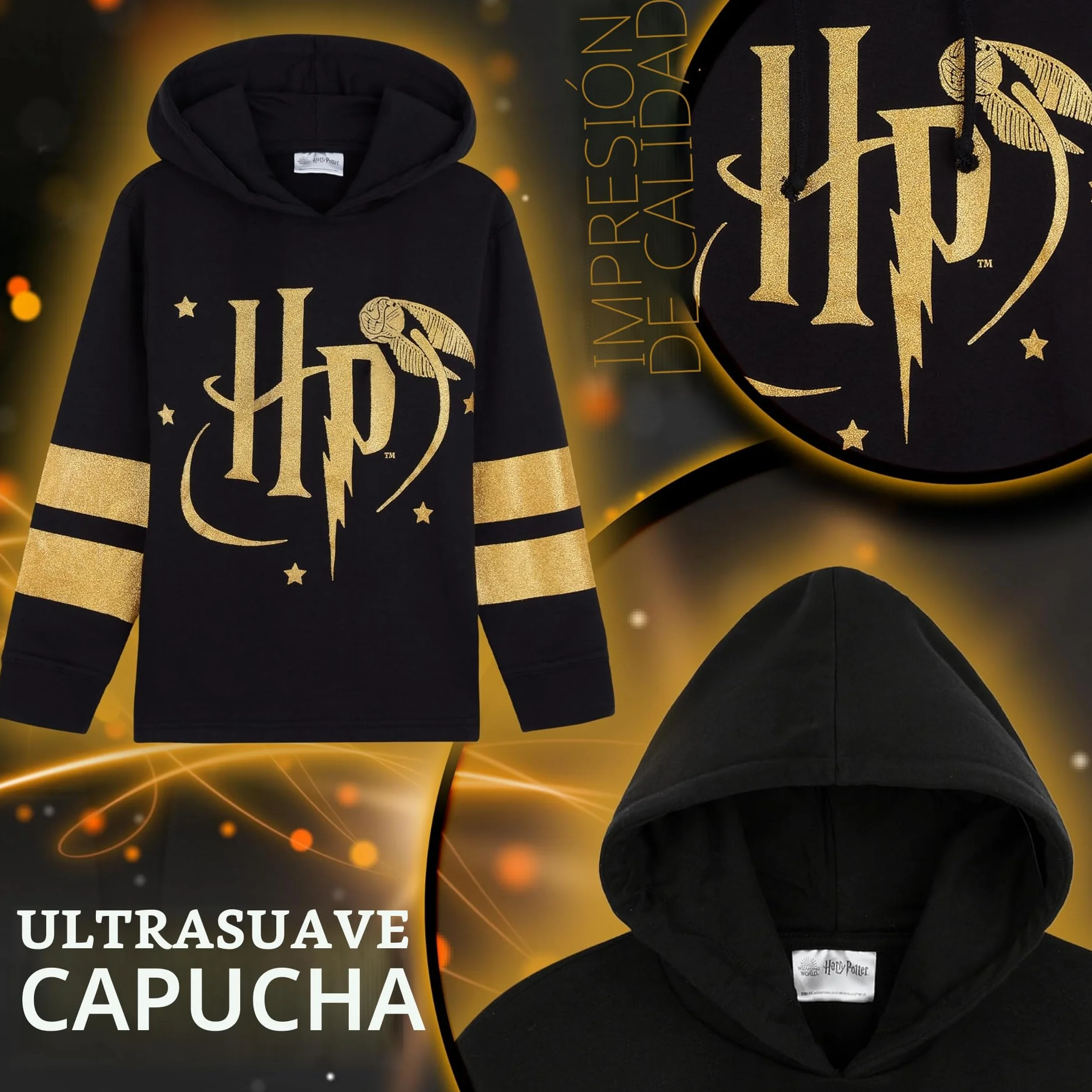 Harry Potter Sudadera con Capucha para Niña - Regalos Niñas