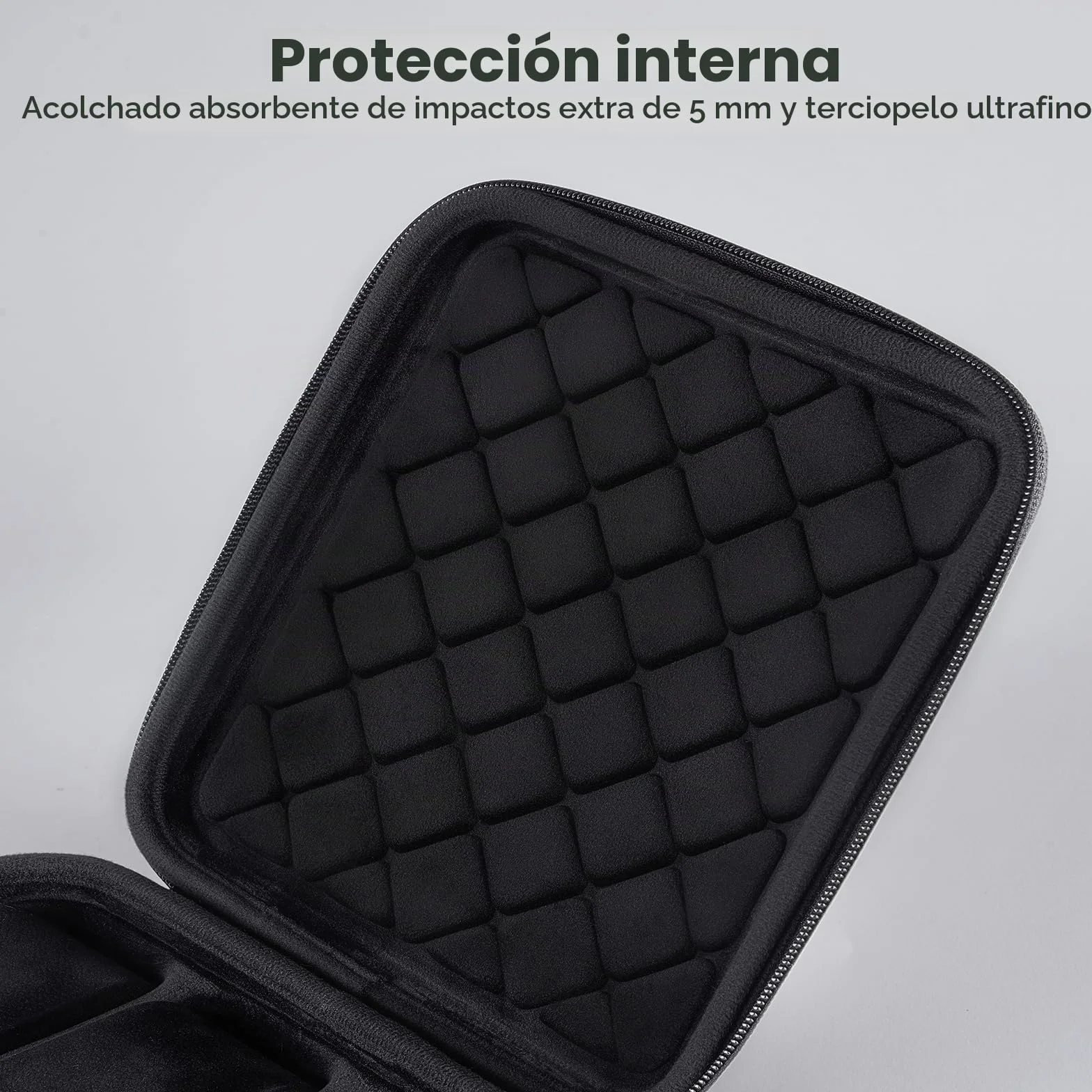 ProCase Estuche para Relojes de Viaje - Caja Rígida con 6 Ranuras, Organizador Multi-Compartimentos. Ideal para Hombres y Mujeres de Negocios, Práctico para Viajes, Regalos y Uso Diario - Negro