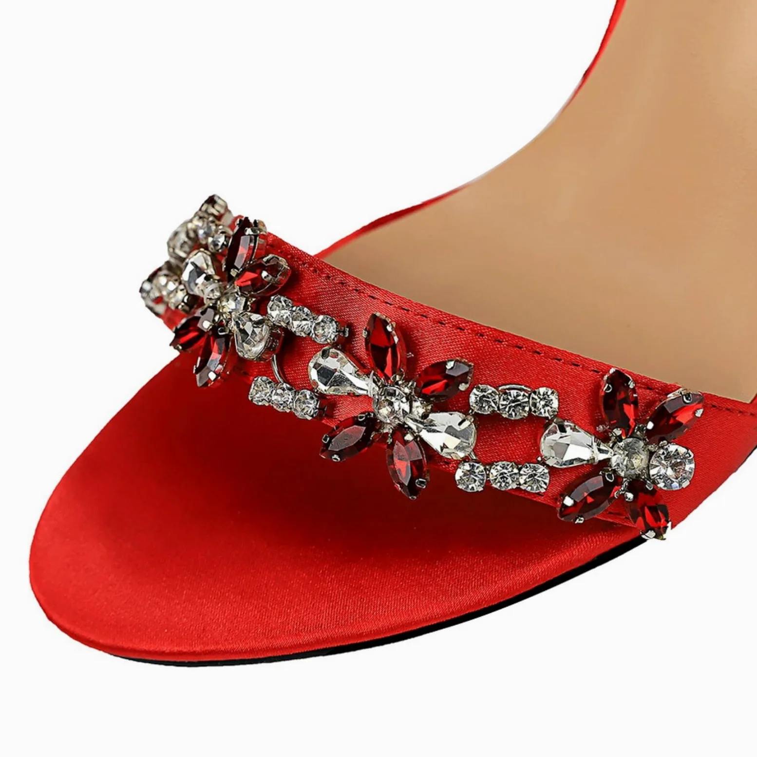 Tacones Mujer Sexy Mujeres De 9 Cm Tacones De Altura Sandalias De Cristal Boda Tacones De Tacones De Tacones De Tacón Sandles Brillo