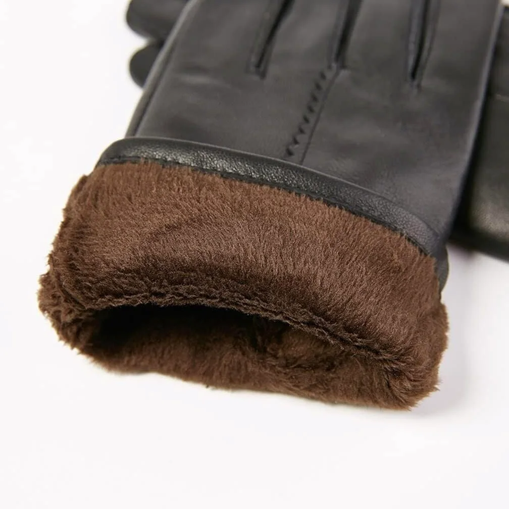 RUVOO Guantes Running Guantes De Invierno Conducción Al Aire Libre Montar Guantes Con Dedos Completos Guantes De Invierno Negros Guantes Deporte Hombre