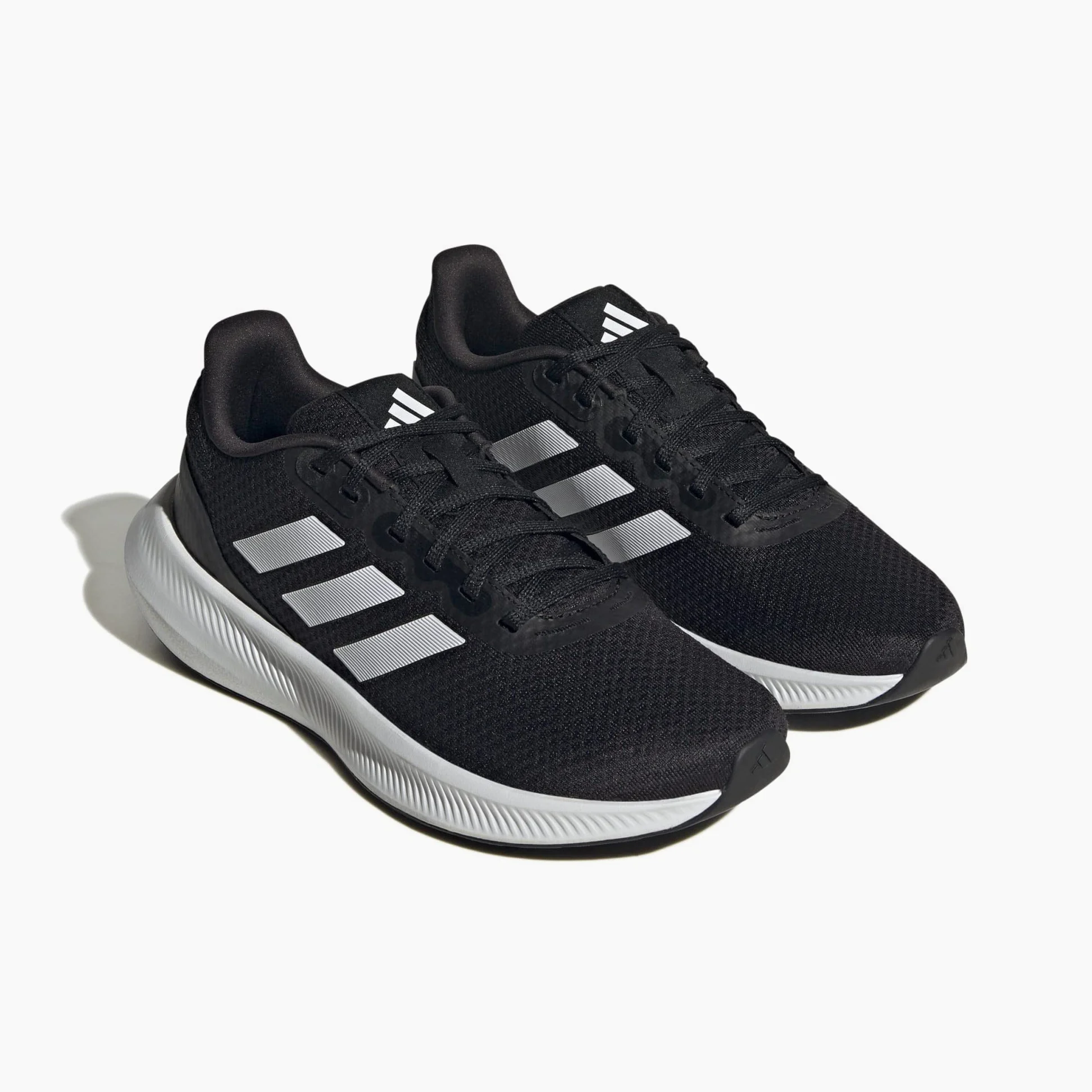adidas RunFalcon Wide 3 Shoes, Zapatillas para Correr Mujer, Core Black/Cloud White/Core Black, 38 EU