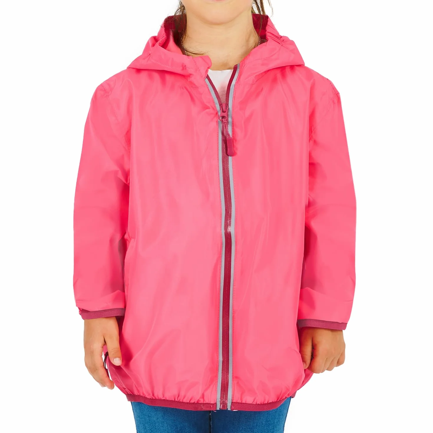 PERLETTI Cortavientos Niño Niña Impermeable Chaqueta Outdoor Running Estuche