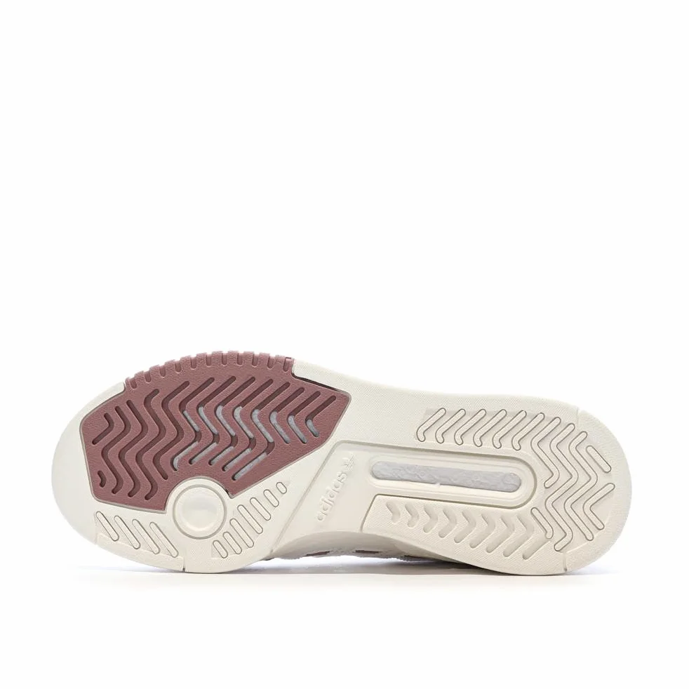 adidas - Zapatillas de deporte blancas/malvas para mujer Drop Step Low W