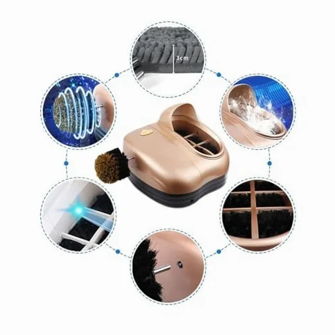 Máquina limpiadora y secadora de zapatos, cepillo de limpieza profunda y pulido de 3 minutos para tenis y botas, electrodoméstico eficiente