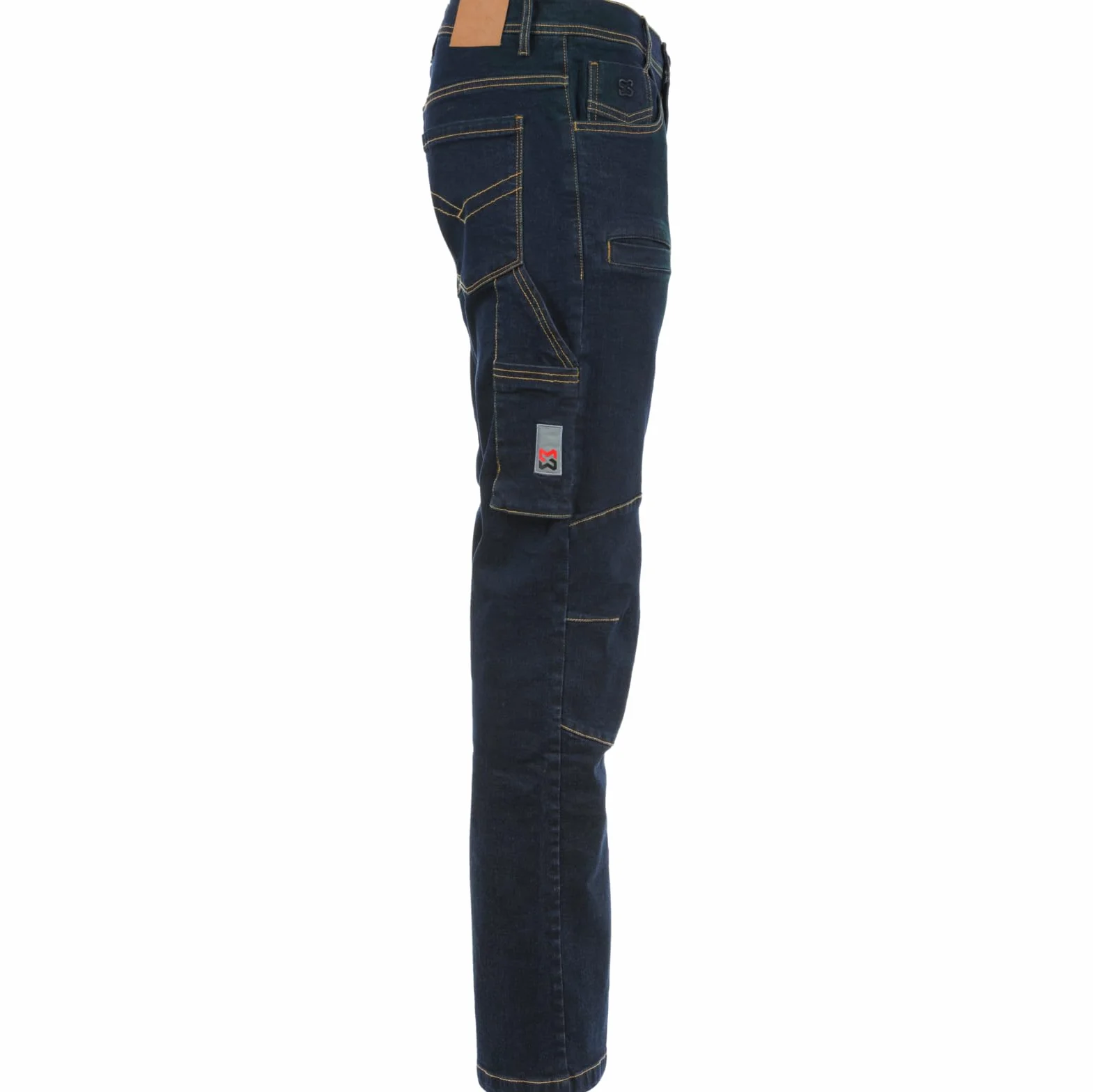 WÜRTH MODYF Vaqueros de Trabajo Multibolsillo Stretch X – Pantalones de Trabajo Profesionales para Hombre – Pantalones de Trabajo con Cremallera – Talla 42-62 en Azul
