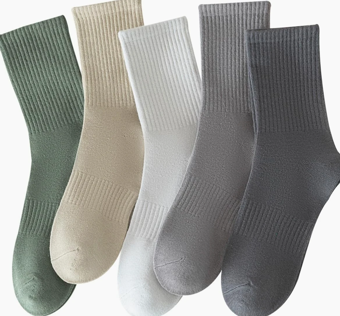 Rehelu Calcetines largos de algodón para mujer, ligeros, atléticos, para correr
