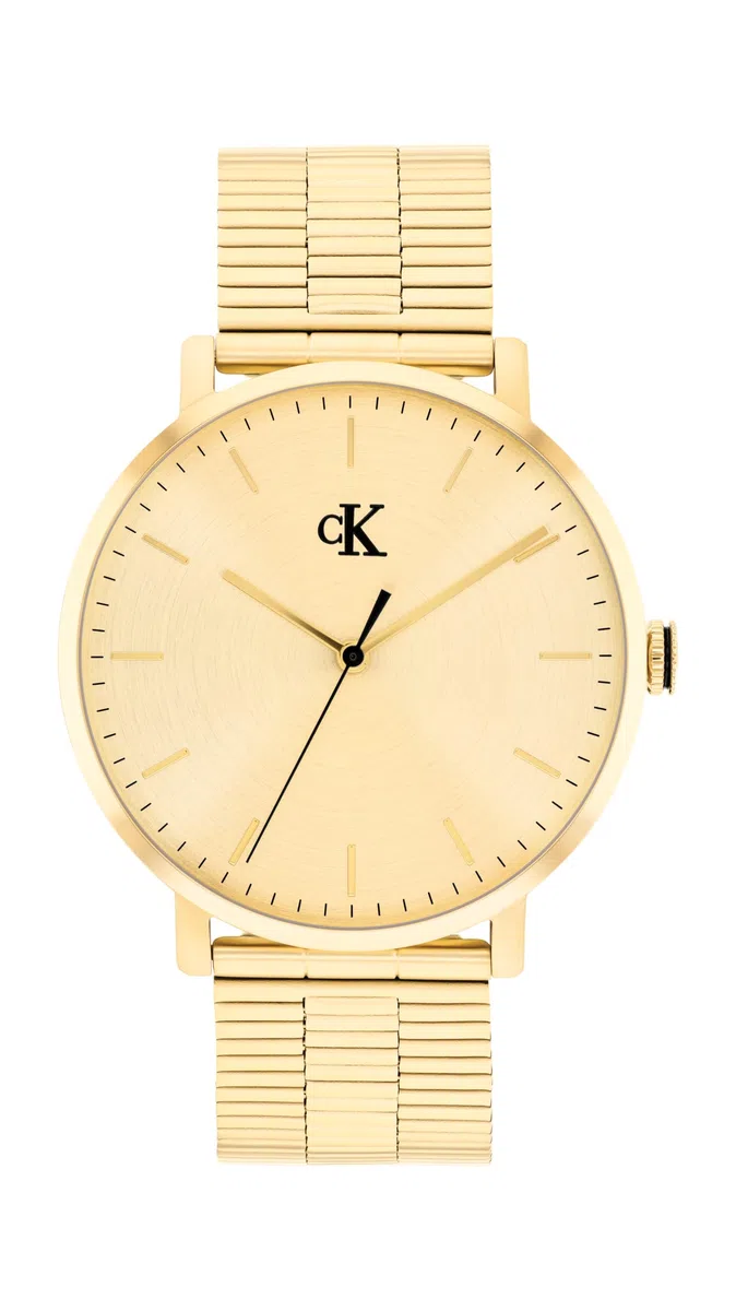 Calvin Klein Reloj con Movimiento de Cuarzo de Tres Manecillas Collectión CK Real con Correa de Acero Inoxidable