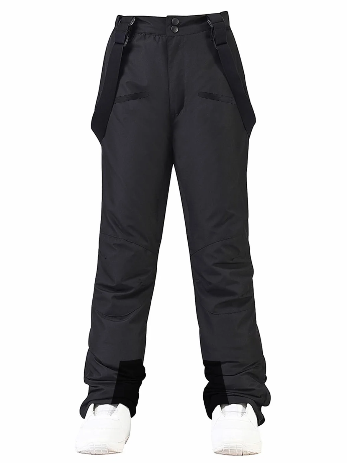 HOUZONIY Pantalones de esquí para mujer térmicos snowboard cintura ajustable tirantes extraíbles