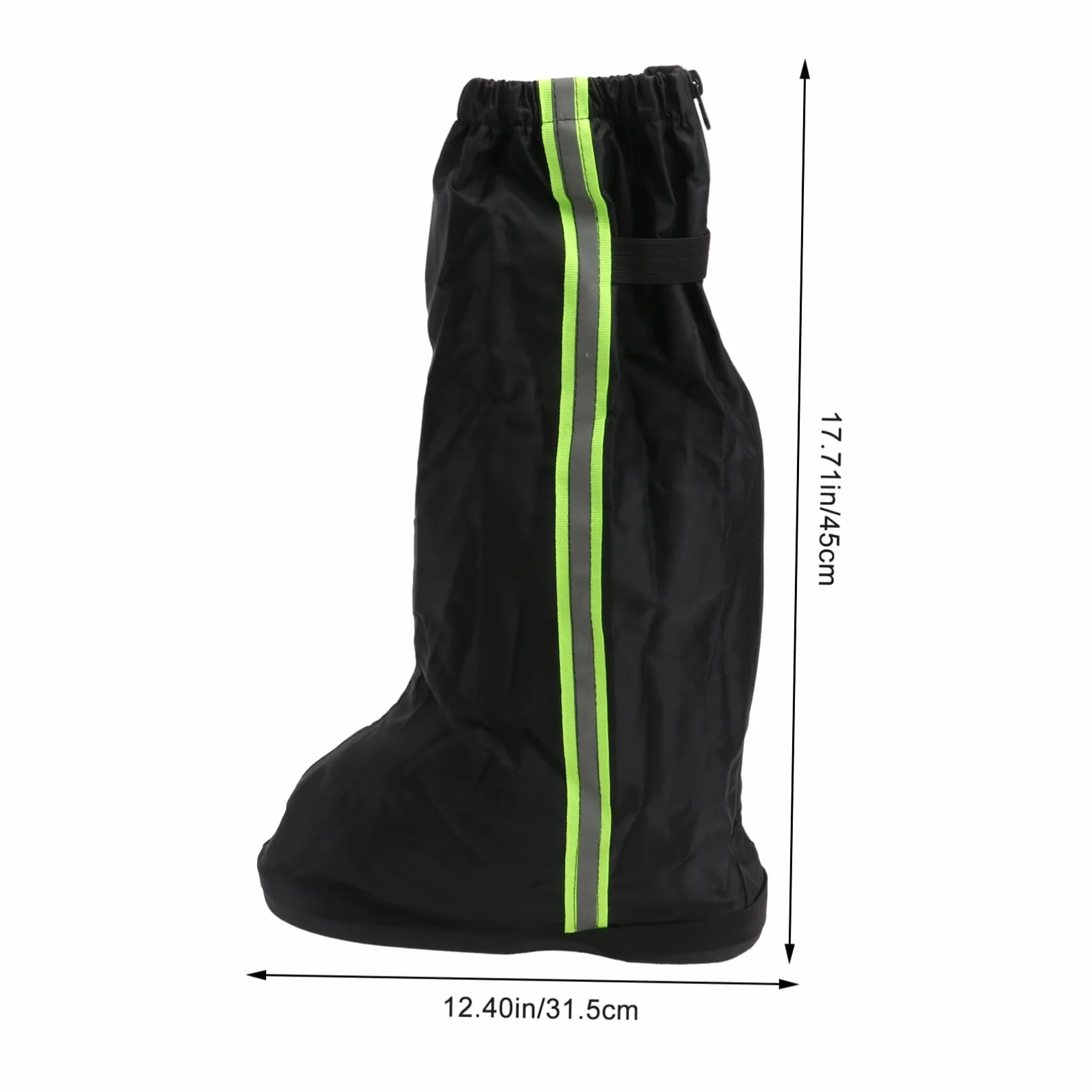 Polainas Impermeables para Exteriores y Senderismo, Cubre Zapatos De Tela Oxford Negra XXL, Resistentes Al Agua y Viento, Ajustables para Hombre y Mujer, Uso Trekking, Caza y Escalada