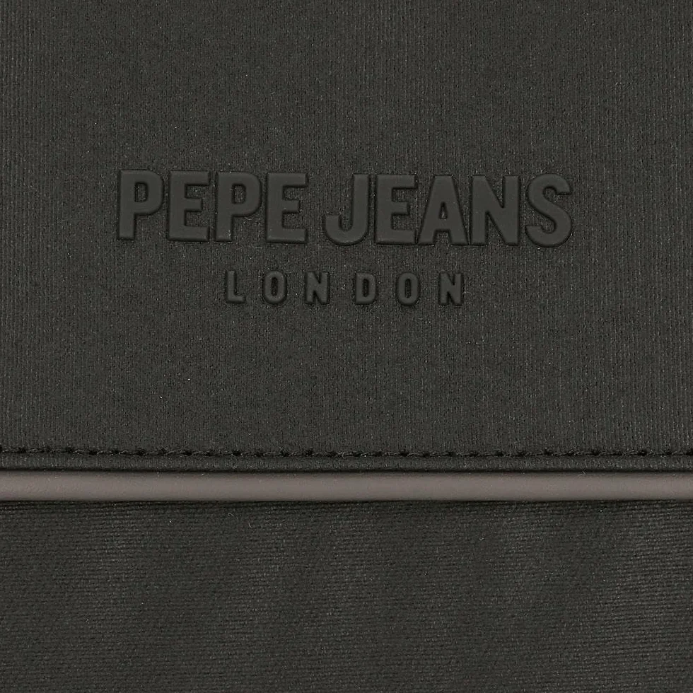 Pepe Jeans Dortmund Bolso de Mano Gris 24,5x15x6 cms Algodón, Poliéster y PU. 2,21L by Joumma Bags