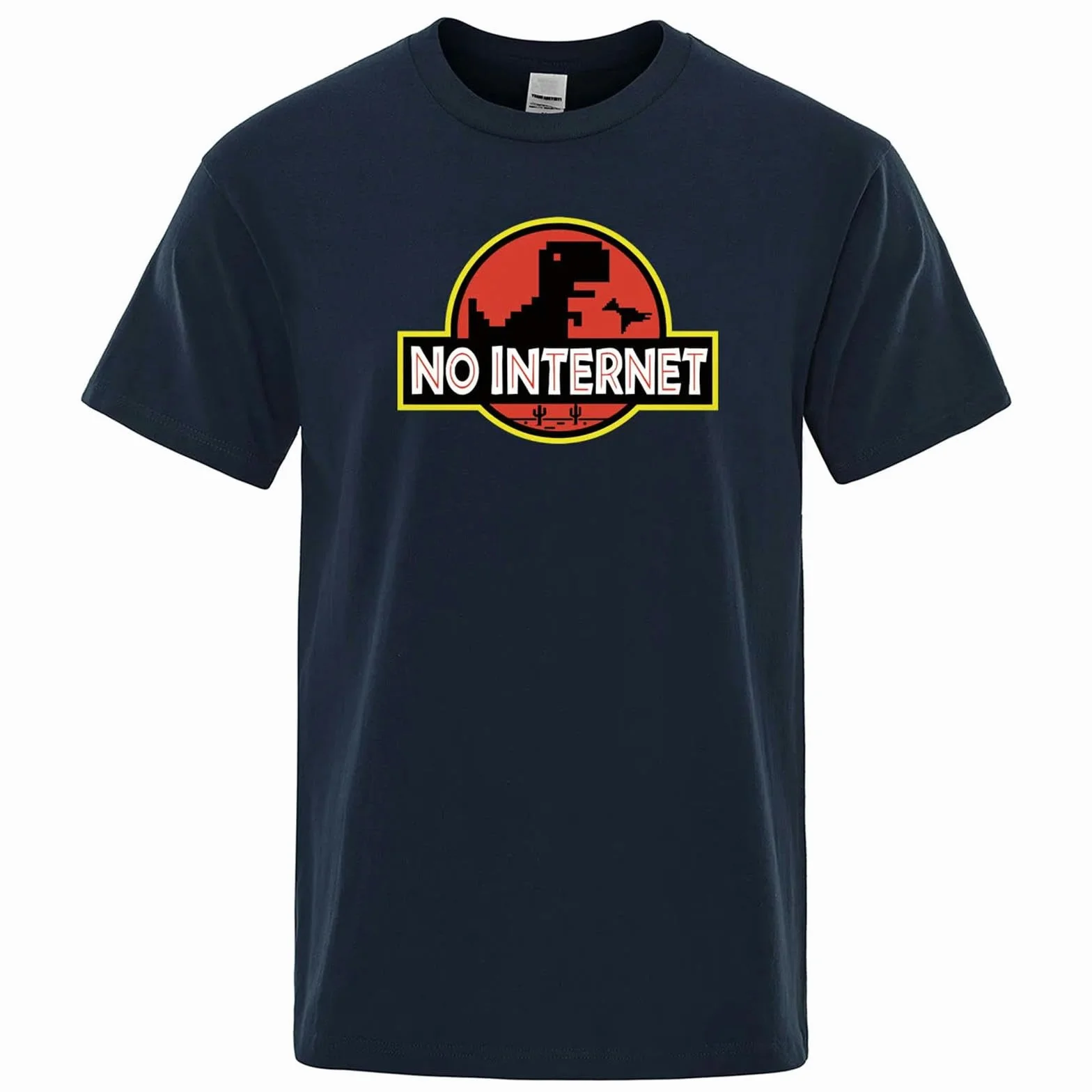 Camisetas Manga Corta Hombre Camiseta con Impresión De Dinosaurios Divertida para Hombres Casual Verano Suelta Hombres-un Verde-el XL