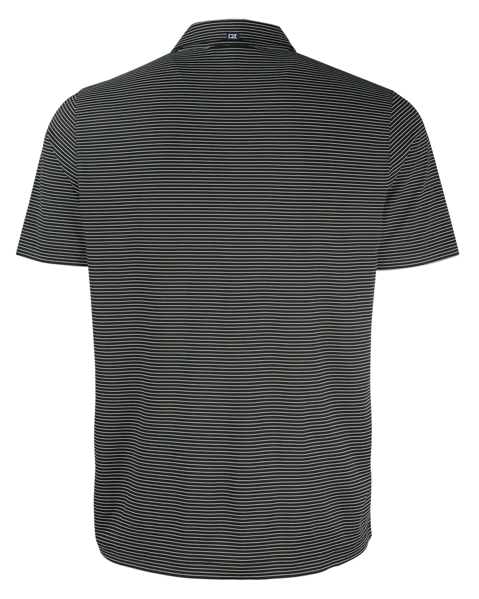 Cutter & Buck Forge Eco Fine Line Stripe Stretch Recycled Mens Polo Forge Eco - Polo para Hombre con Rayas Finas y recicladas Hombre