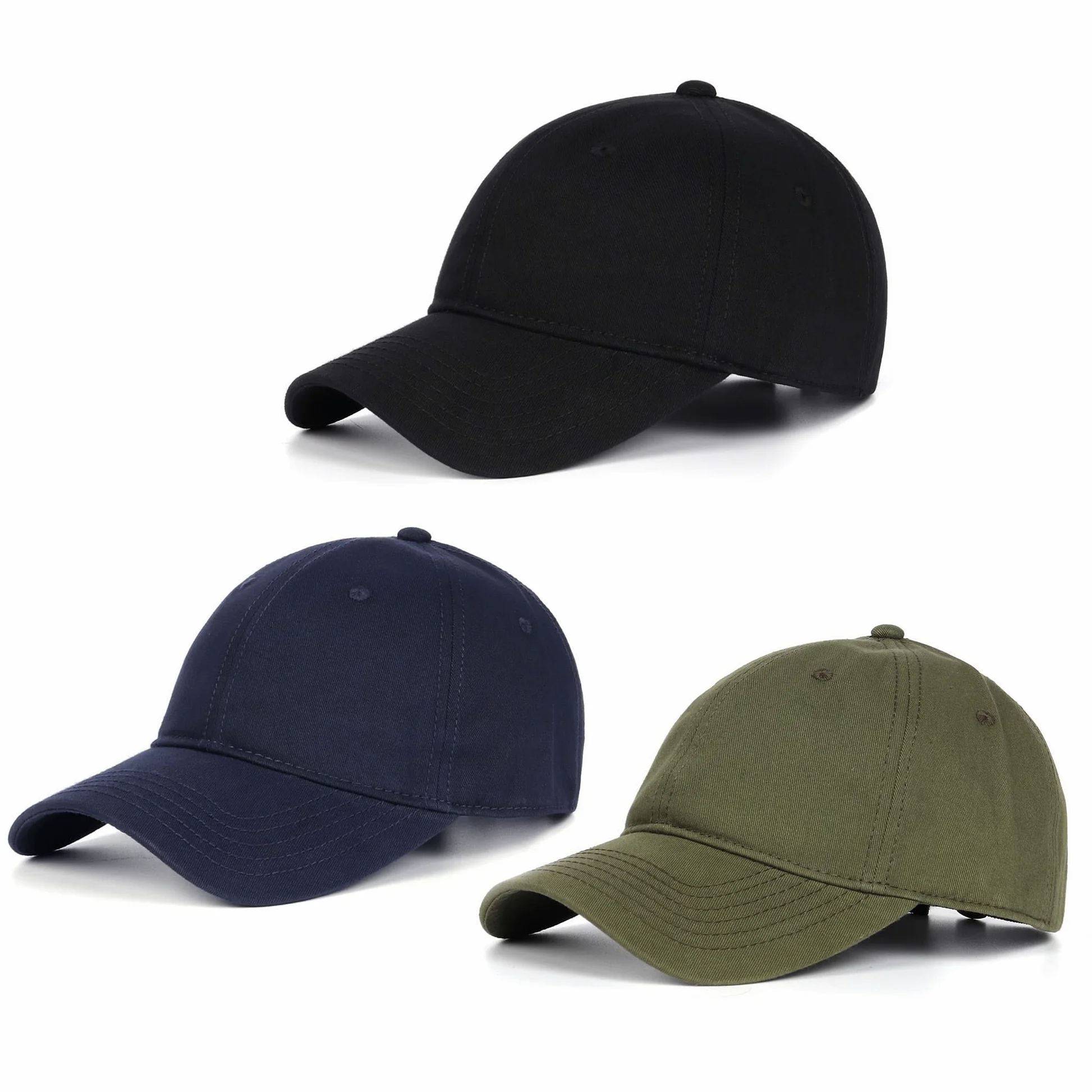 Zylioo Gorras de béisbol XL/XXL grandes para correr, gorra deportiva de gran tamaño para papá, gorra clásica de golf y tenis para cabezas grandes