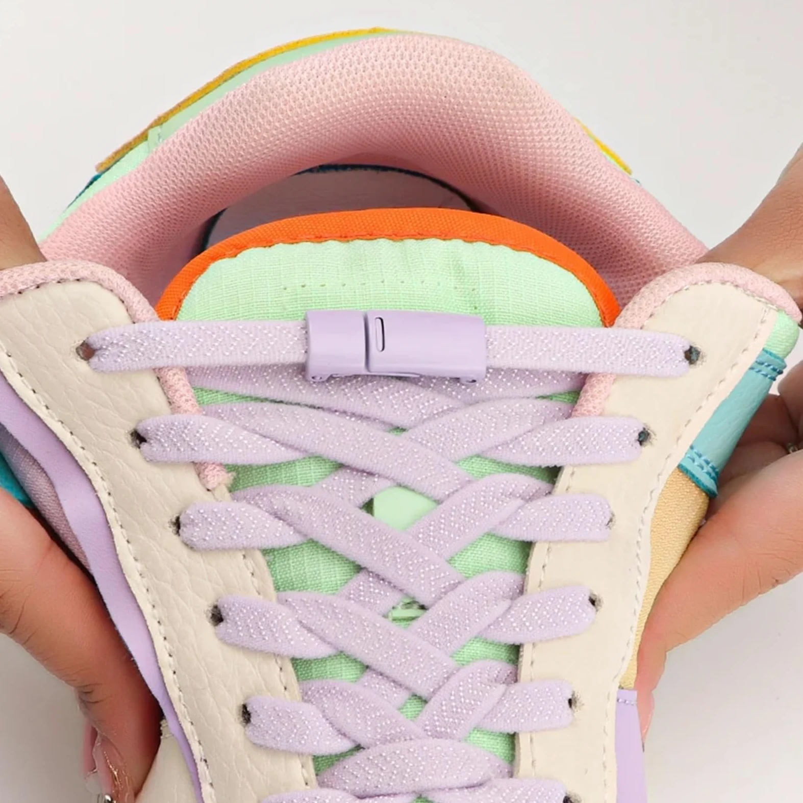 5 pares de cordones elásticos planos sin for zapatillas deportivas, goma Para Zapatillas Deportivas