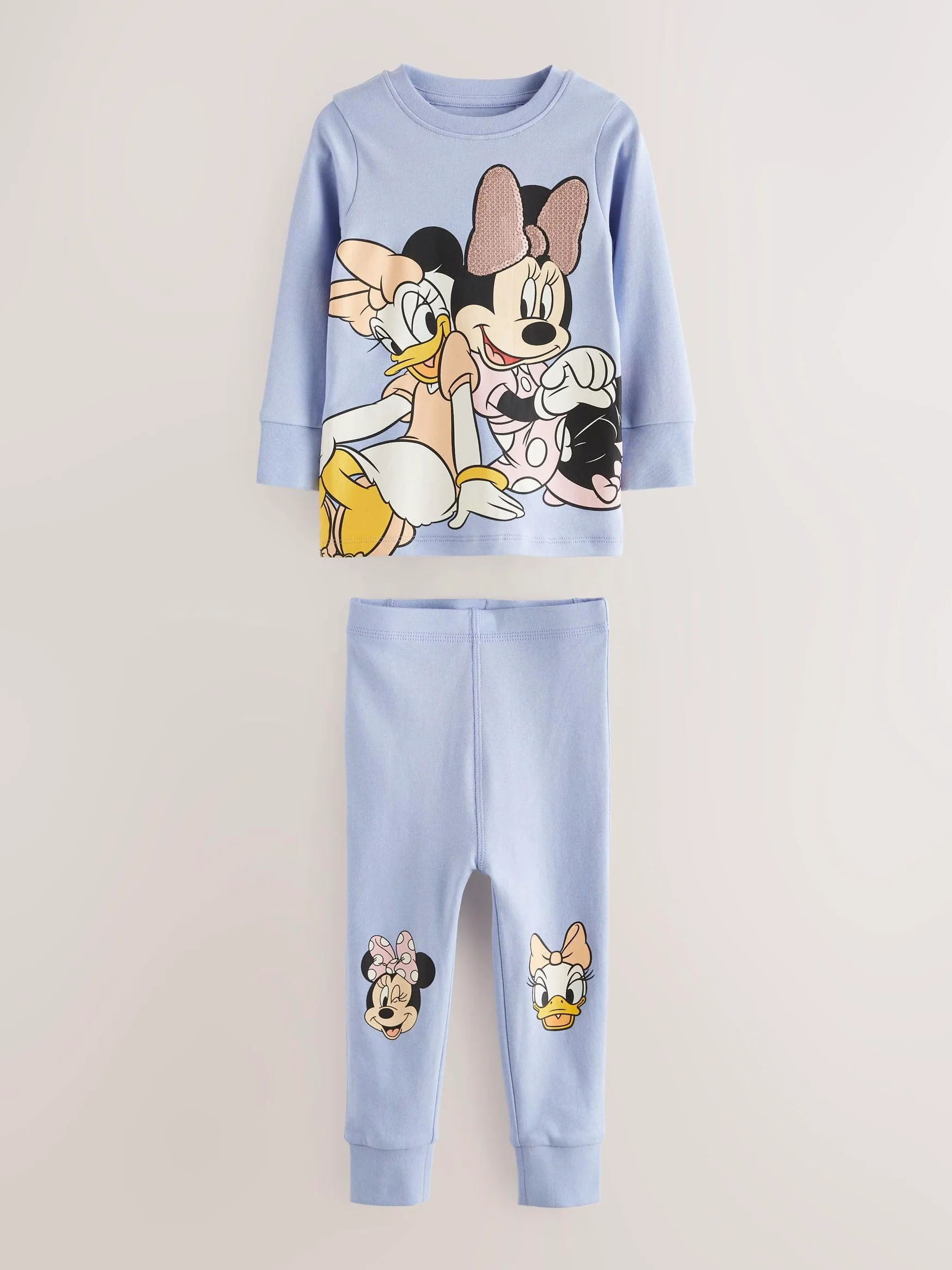 NEXT Niñas Pack de 3 Pijamas abrigados con Licencia de Minnie Mouse
