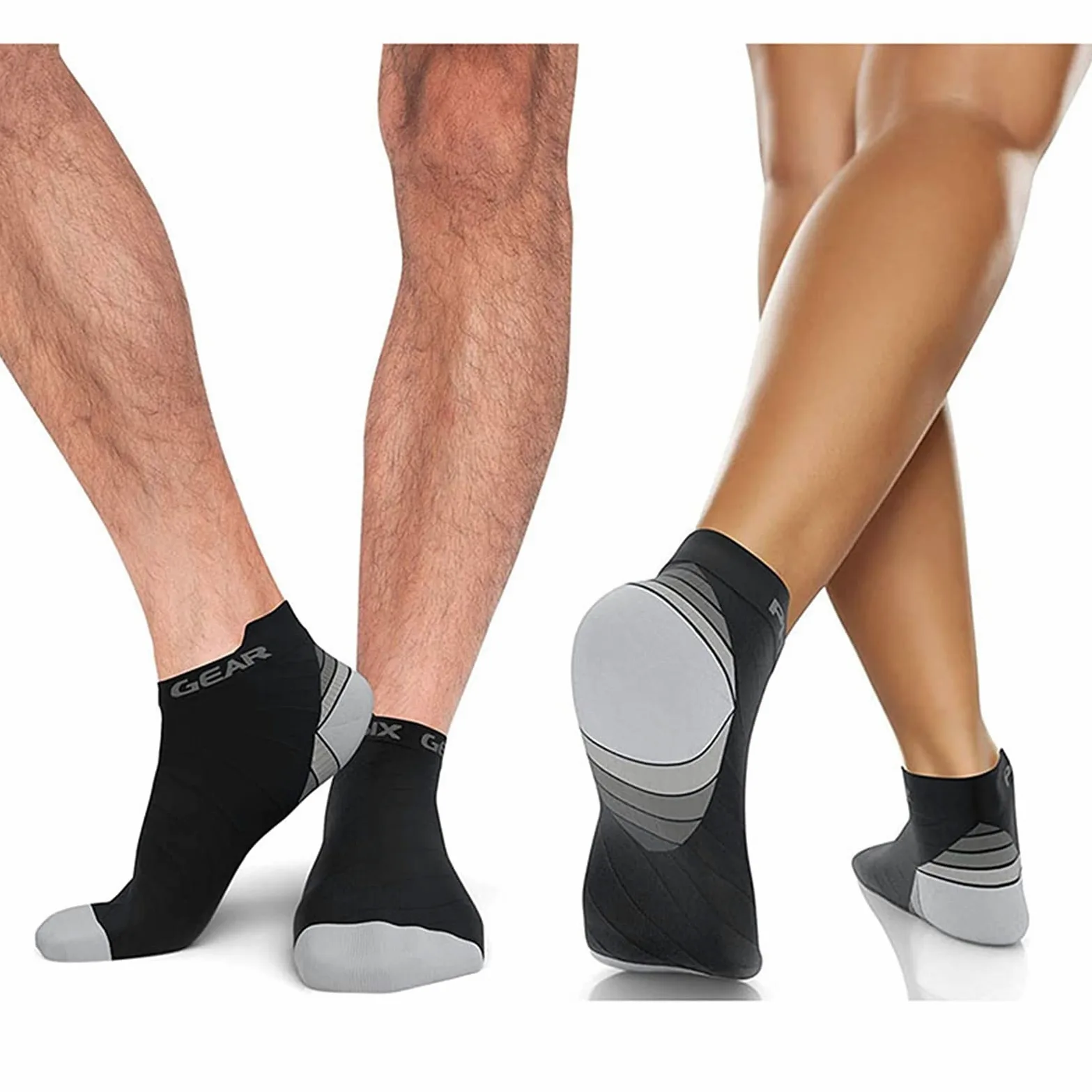 Calcetines de compresión for Mujeres y Hombres Deporte Transpirable Atlético Atlético Corte bajo Tobillo Sock Best for Fitness Running Cycling Travel Basketball Socks