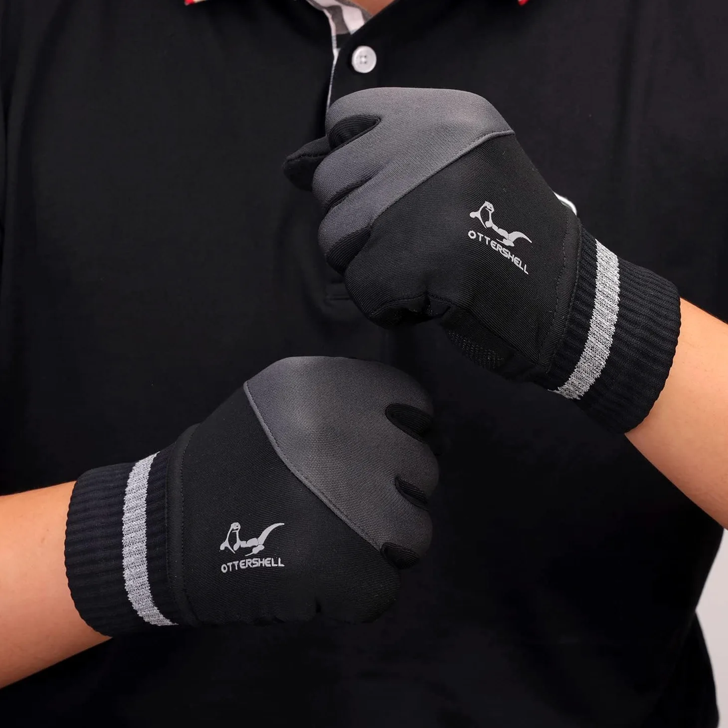 OTTERSHELL Guantes impermeables para hombre multiclima. Máxima comodidad para correr, ciclismo, senderismo y todas las actividades al aire libre.