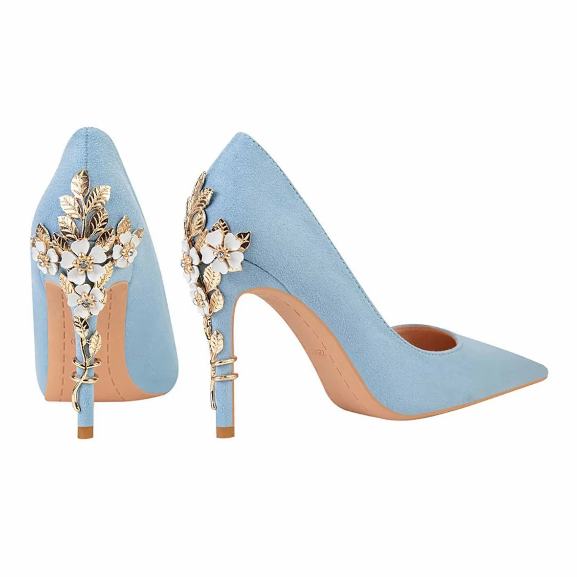 JOEupin Zapatos de tacón alto para mujer, zapatos de tacón alto, puntiagudos, con punta cerrada, zapatos de vestir clásicos