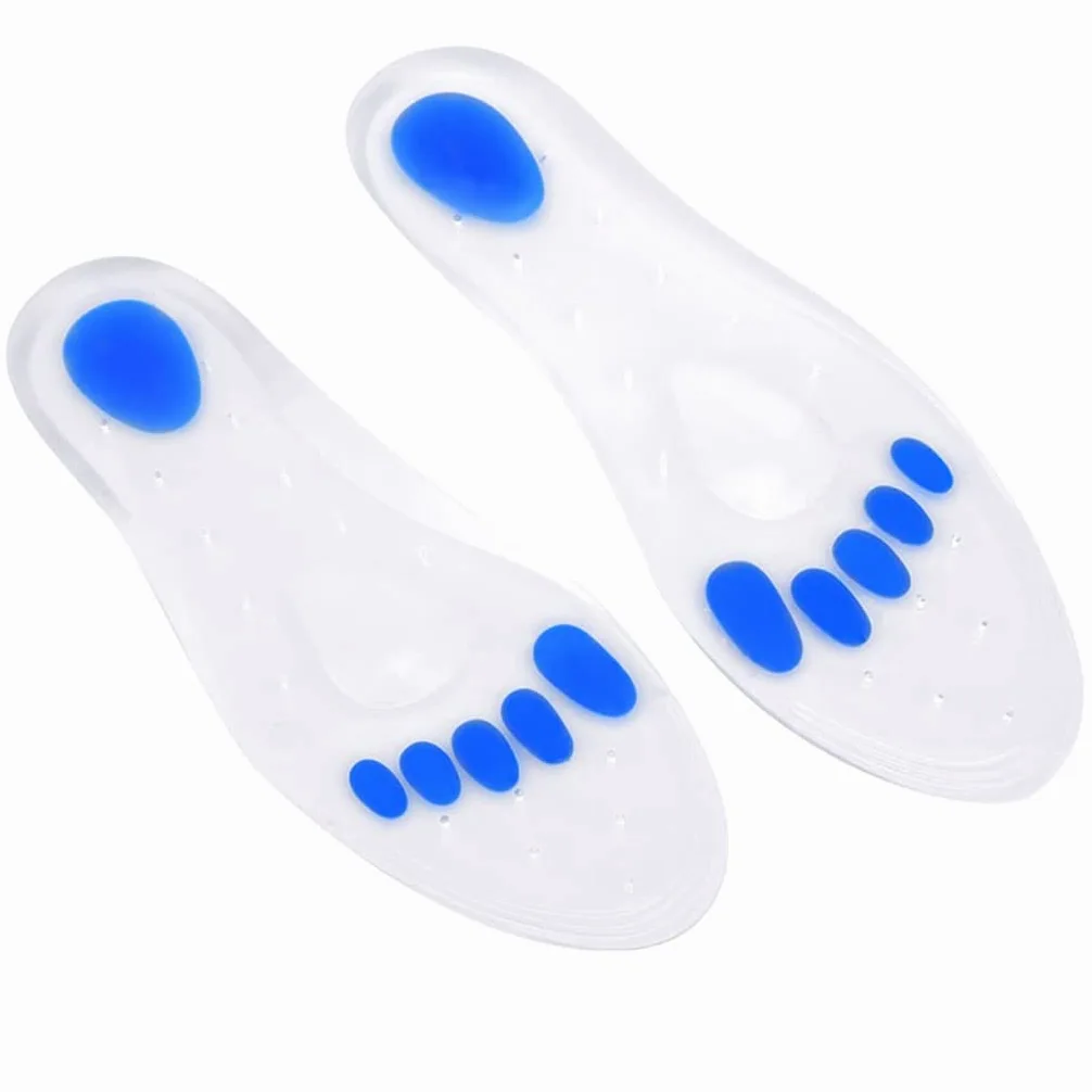 Plantillas de Gel de Silicona Soporte for el Arco del talón Plantilla ortopédica Fascitis Plantar Talón (Size : EU 35-37)