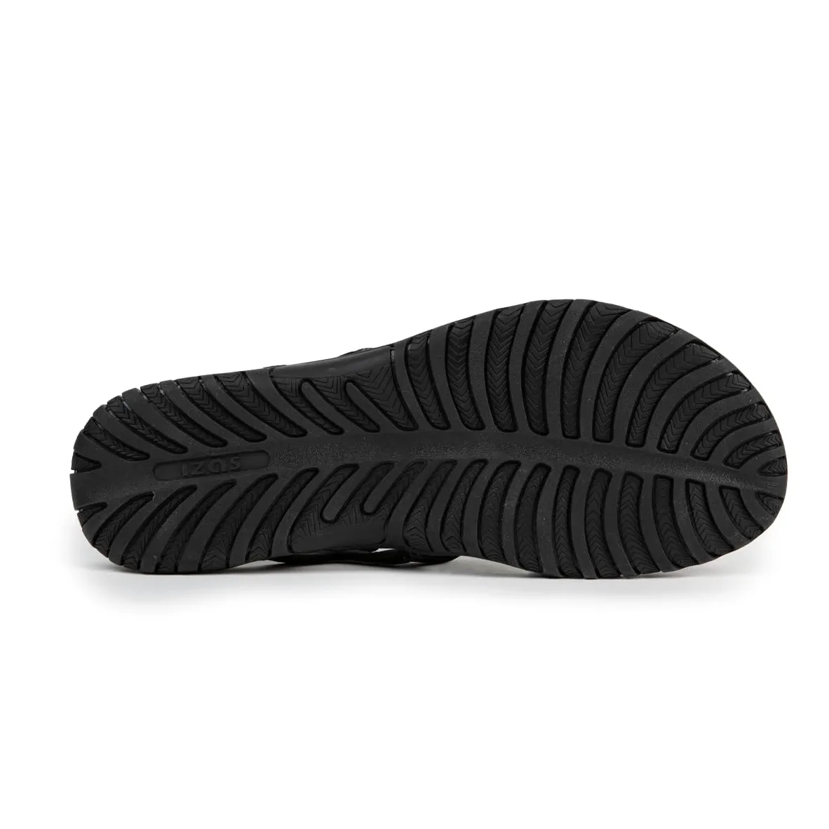 Izas Sandalias de Senderismo para Mujer Deportivas y Cómodas. Sandalias Planas de Verano para Trekking y Caminar de Diseño Ergonómico con 3 Ajustadores. Color Negro