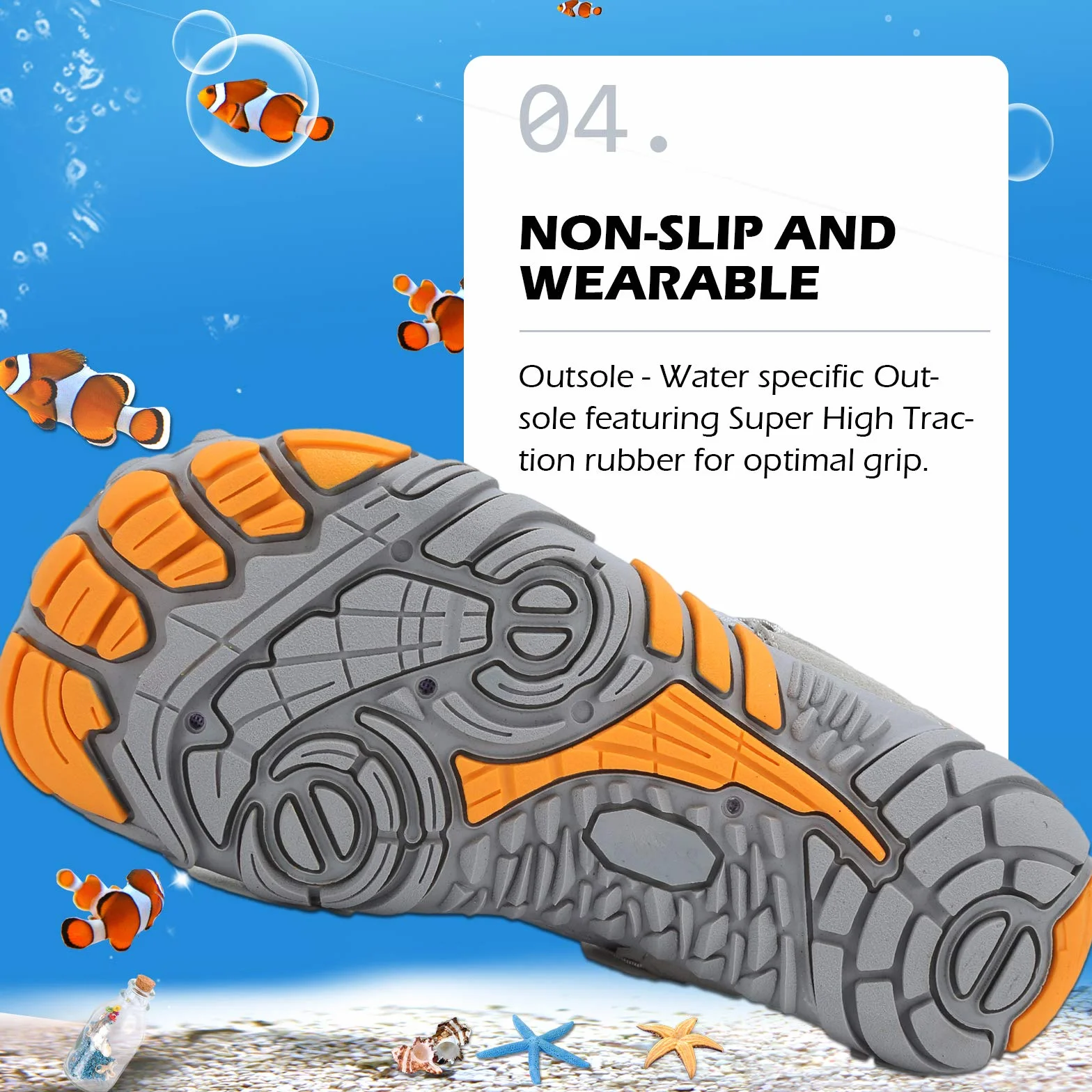 DimaiGlobal Calzado Descalzos Niñas Niños Zapatillas de Trail Running Barefoot Secado Rápido Zapatos de Agua Transpirable Antideslizante para Playa 35EU Gris