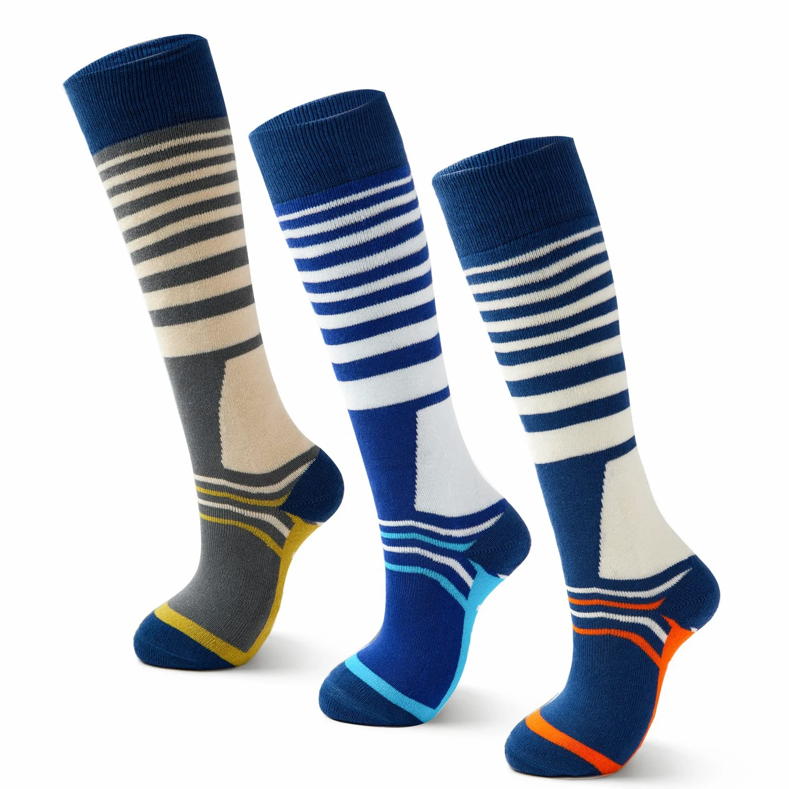 Calcetines de esquí para niños, calcetines cálidos de invierno para niños y niñas, calcetines térmicos gruesos para patinaje, snowboard, nieve, paquete de 3