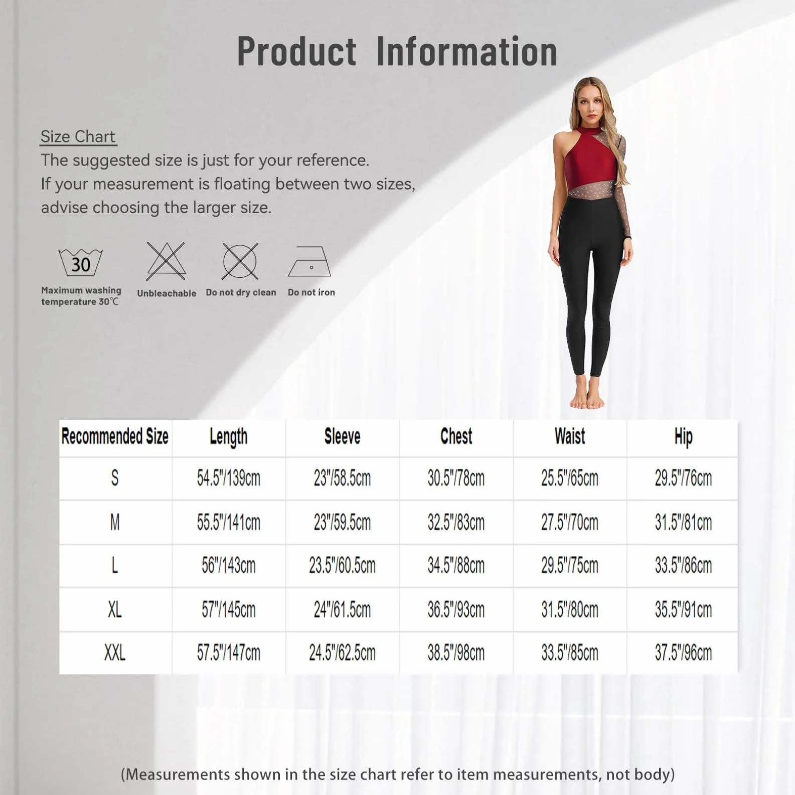 Agoky Maillot de Danza Ballet Mujer Mono Manga Larga con Pedrería Brillante Jumpsuit Deportivo