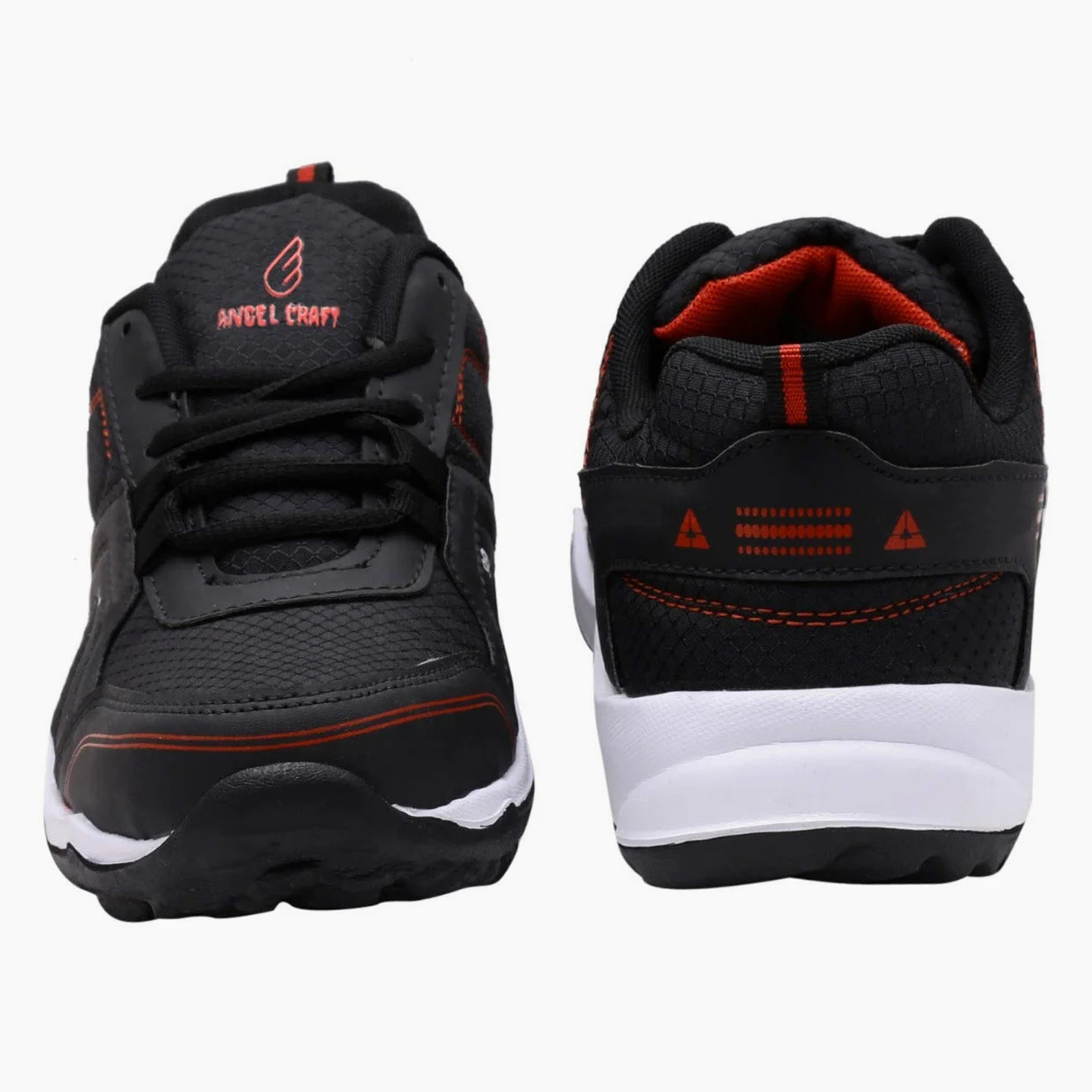 Angel Craft Zapatos elegantes para hombres, gimnasio, correr, caminar, correr, zapatos deportivos para hombres, ligeros y cómodos, negro, 7 UK