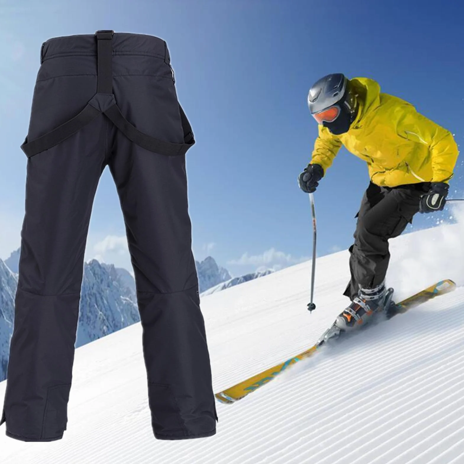 Pantalones De Esquí para Hombre Y Mujer, Forrados con Bolsillos