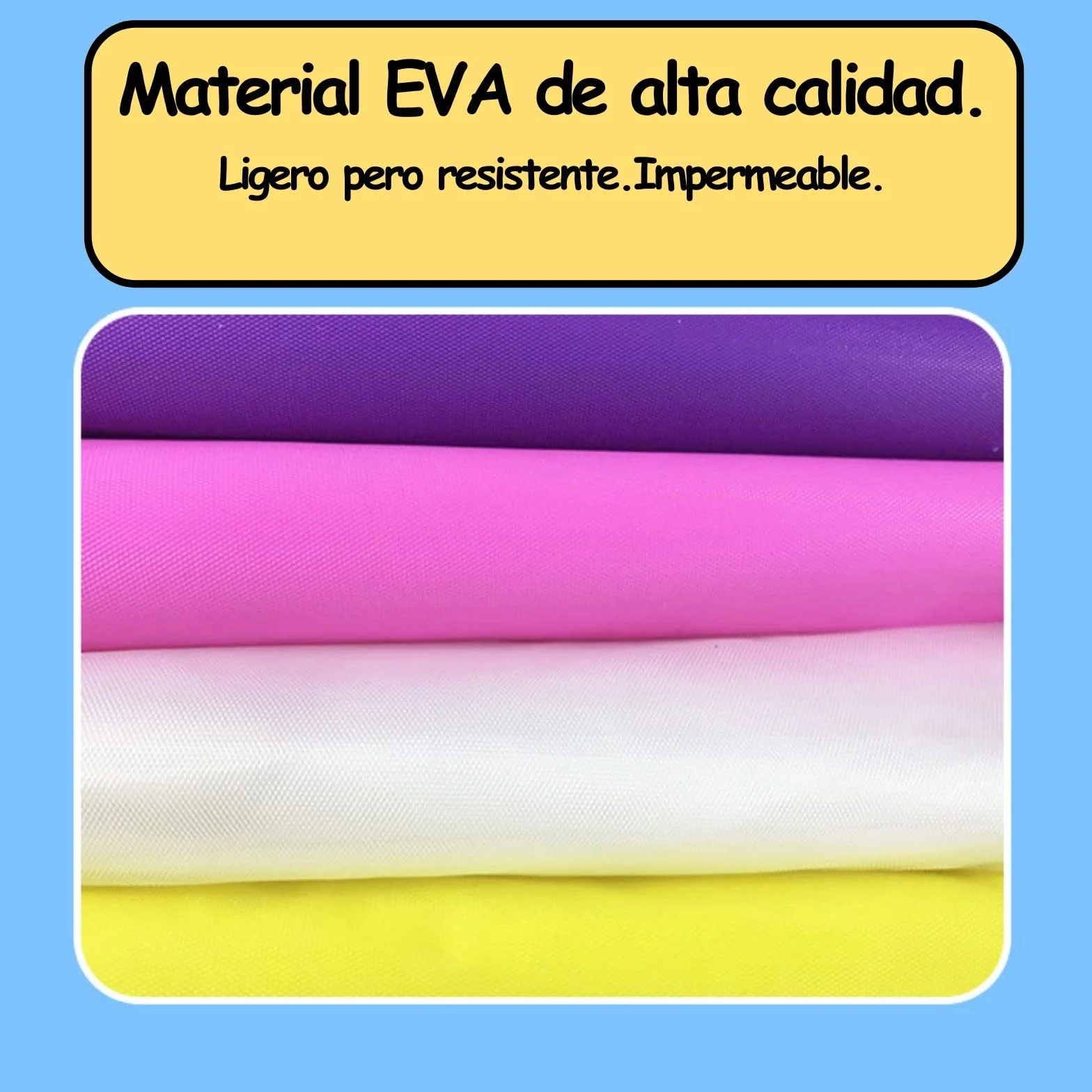 Chubasquero Niño. Chubasquero Niña Impermeable. Altura niño o niña entre 120-150 cm. (FR/ES, Edad, 5 años, 10 años, Regular, Blanco)