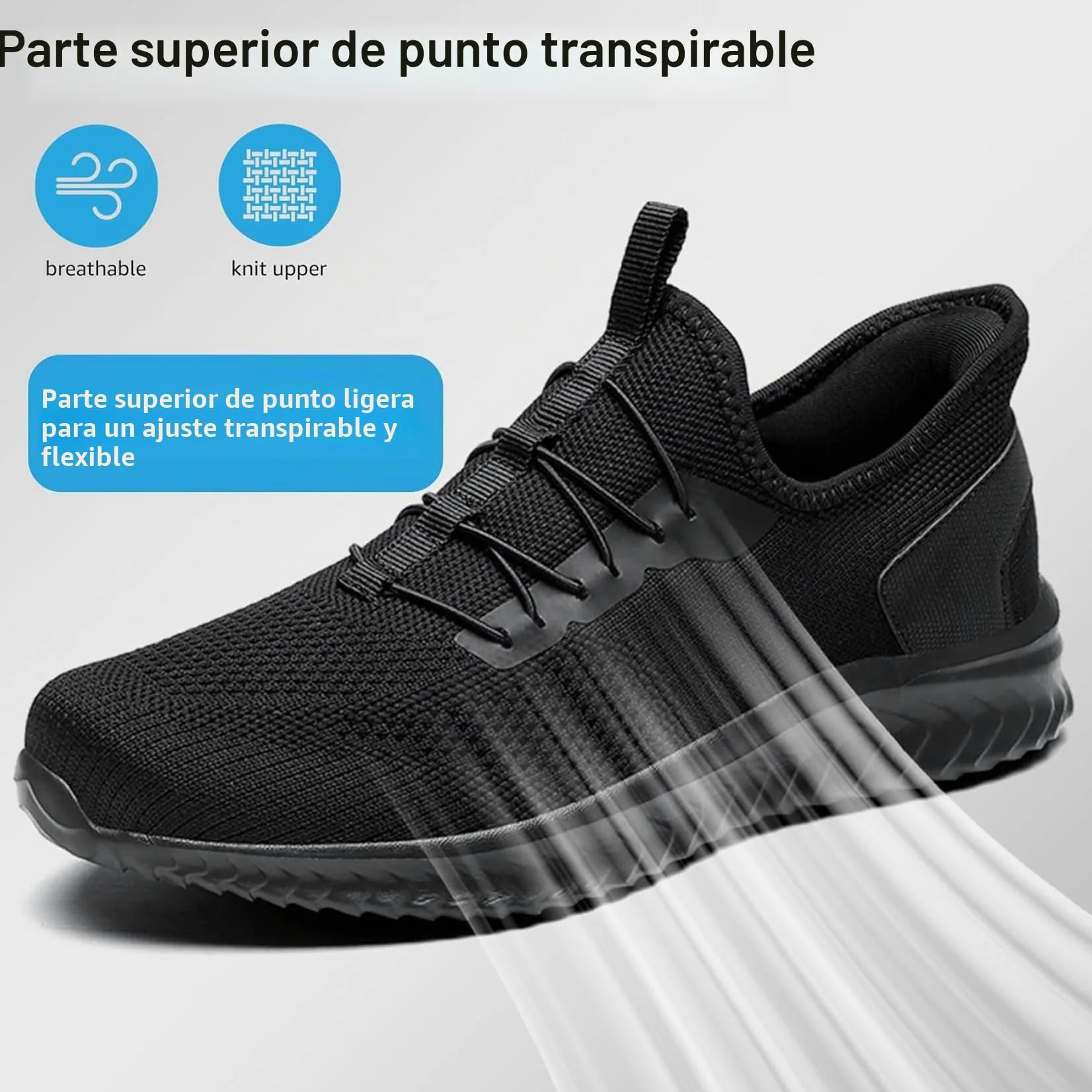 Zapatillas Casual para Hombre Slip On Calzados Deportivo Zapatos de Running Transpirable Ligero Zapatillas de Caminar
