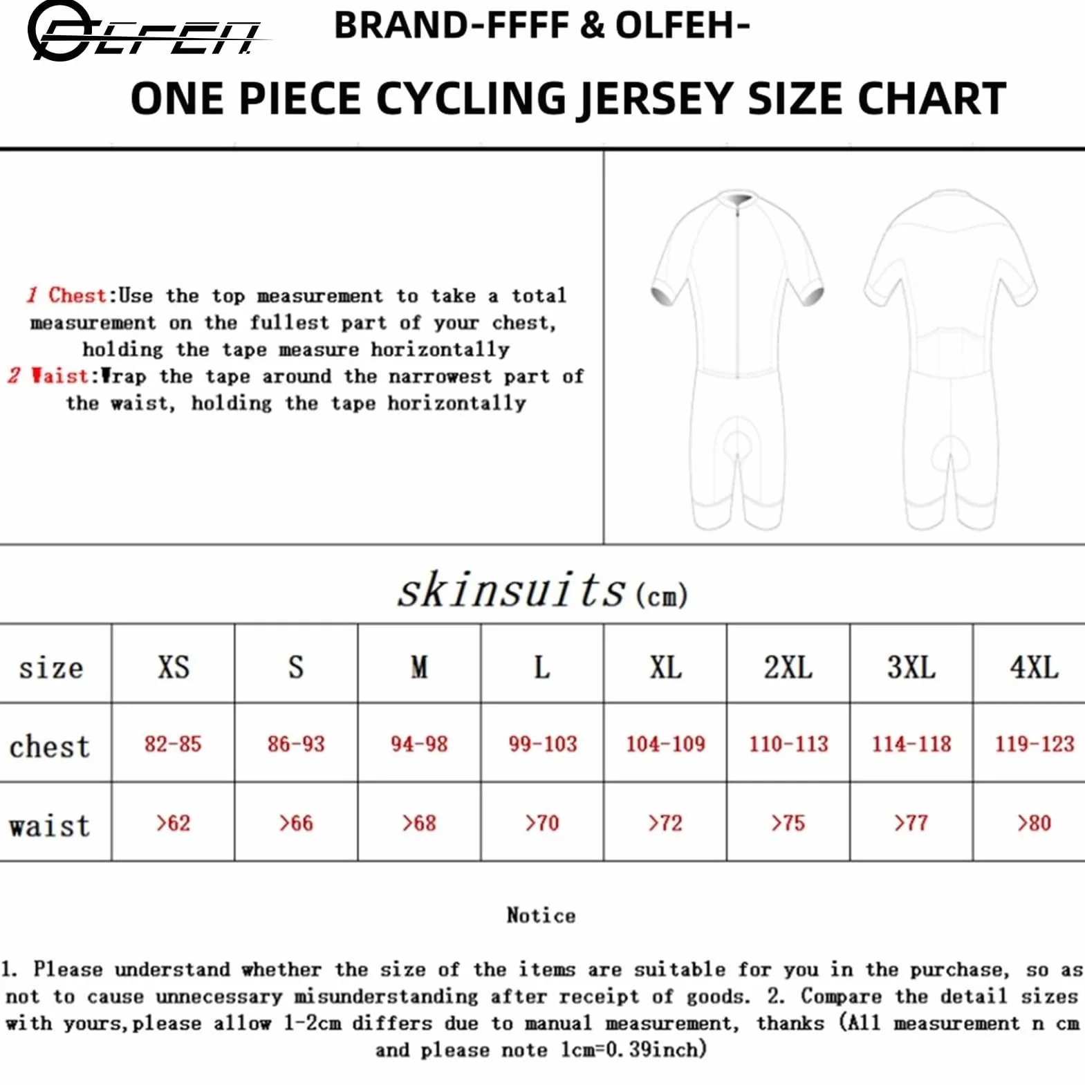 FFFF & OLFEH Conjuntos de Camisetas de Ciclismo for Hombres, Cycling Skinsuit Triatlón for Hombres, Pro Manga Corta Traje de Ciclismo, Racing Tri Suit de Bicicletas, MTB Mono