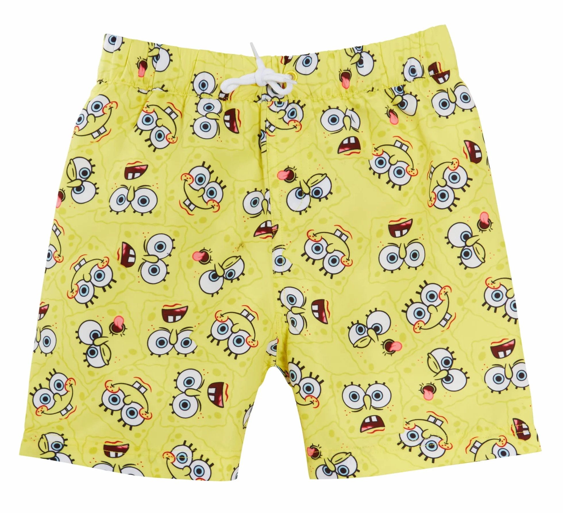 SpongeBob Squarepants Pantalones Cortos de Bob Esponja para Nadar, Pantalones Cortos de baño para niños con cordón en la Cintura, bañadores, Pantalones Cortos de Playa para Vacaciones