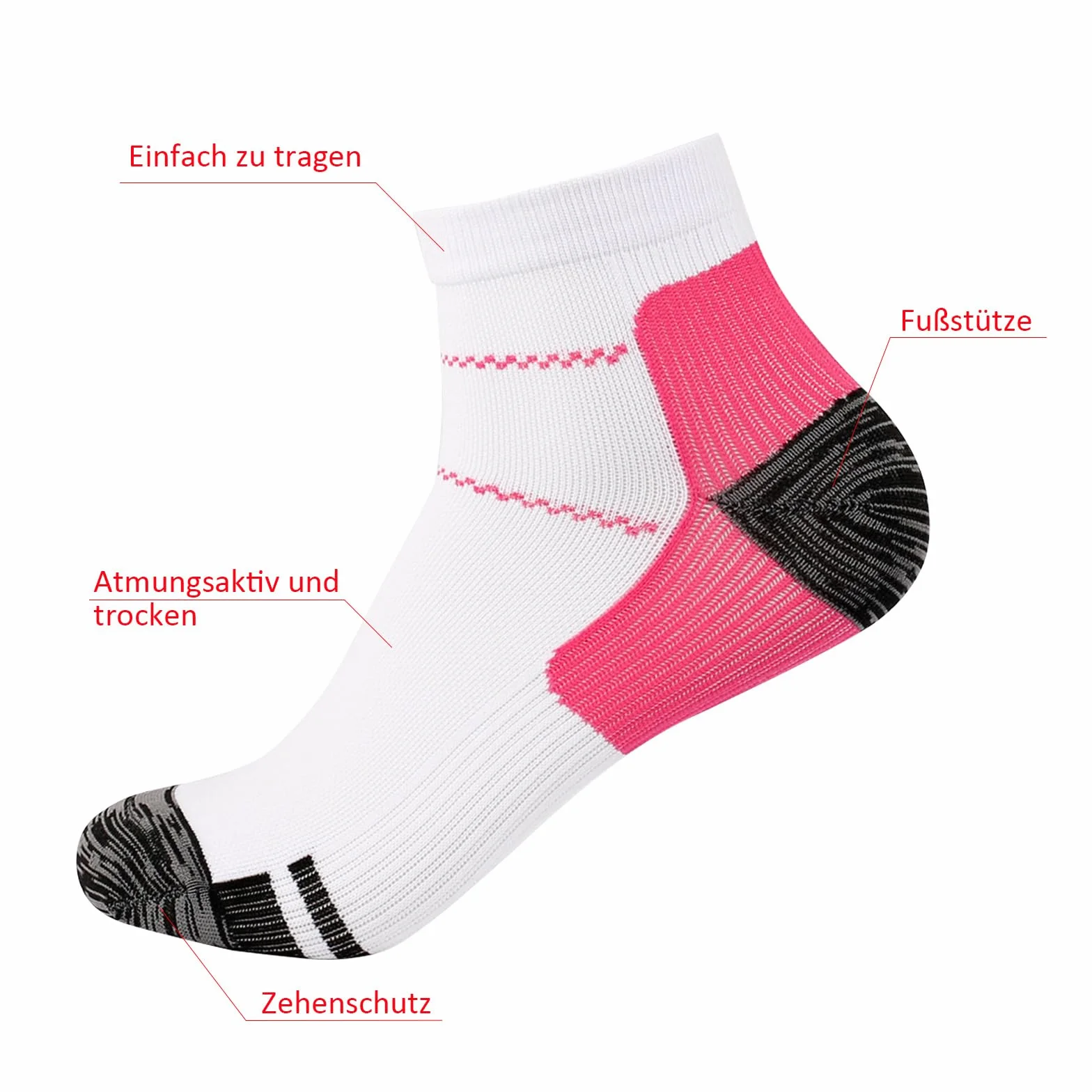 Calcetines de Compresión para Hombre/Mujer, Deportivos para Fascitis Plantar
