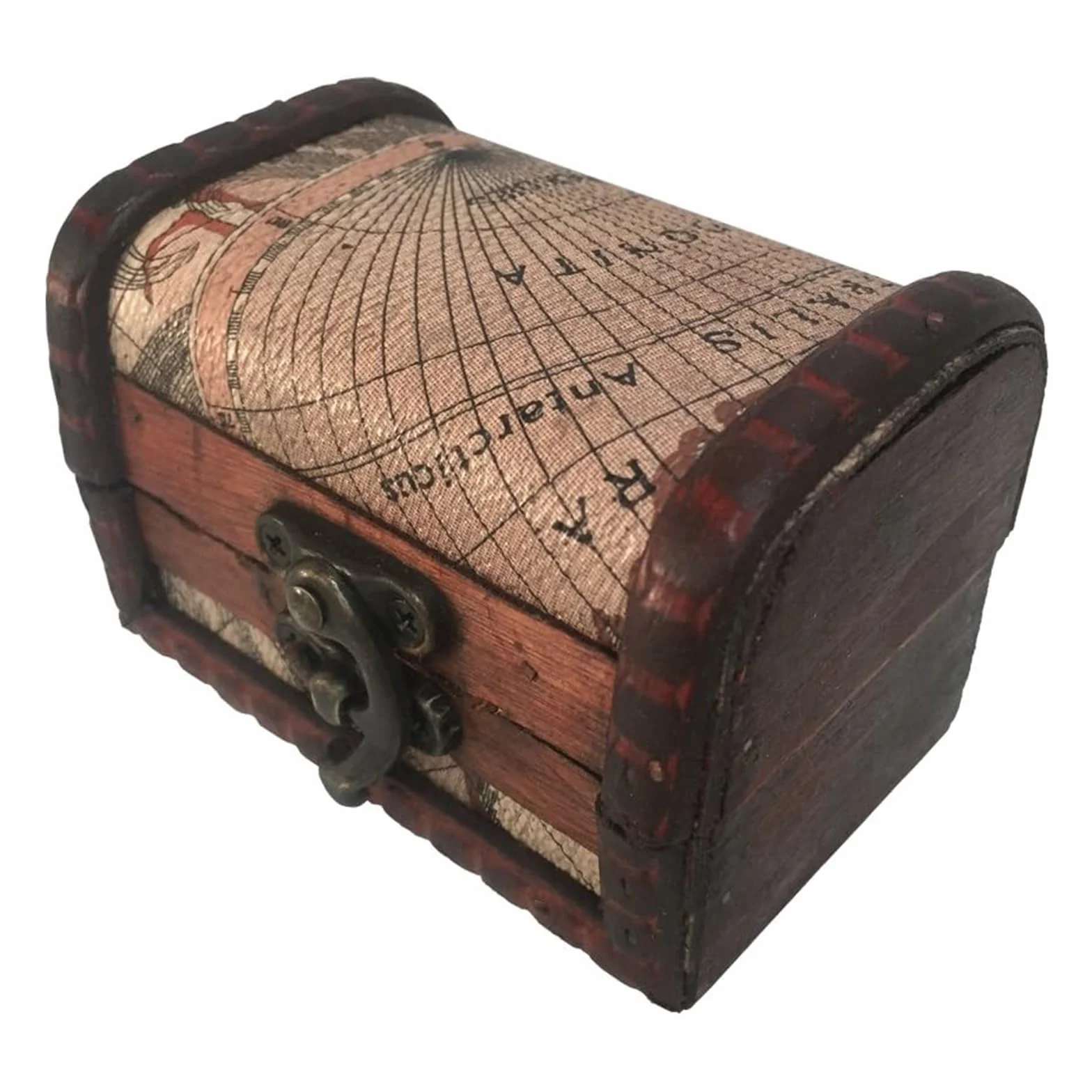 Adri - Cofre de madera pequeño para guardar joyas, joyeros de madera rusticos, mini Cofre Vintage para Joyas, ideales para regalitos y detalles. (COFRE SIN ASA, 9,3 X 6,5 X 6,4 CM)