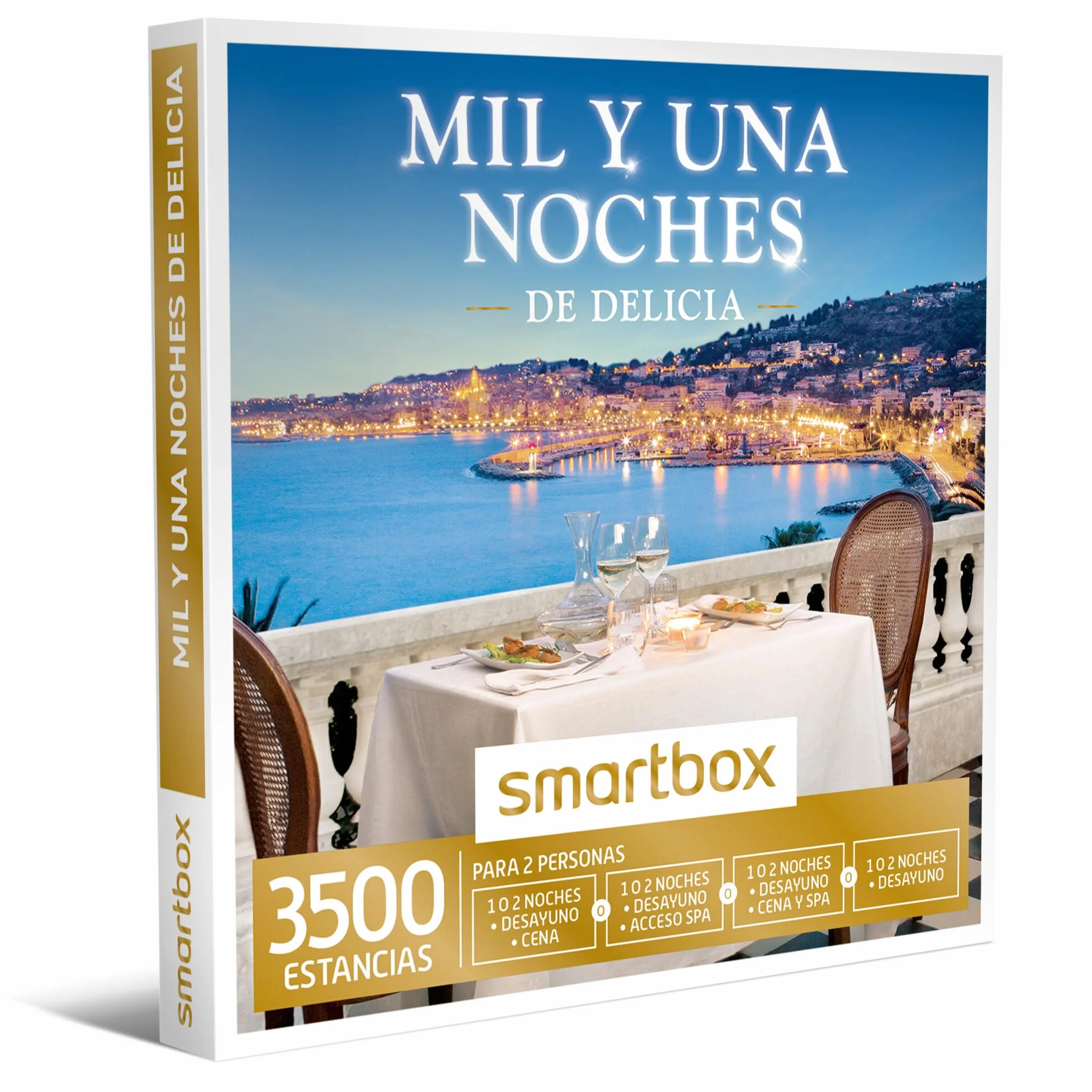Smartbox - Caja Regalo Mil y una Noches de Delicia - Idea de Regalo para Padres - 2 Noches, Desayuno y Cena para 2 Personas