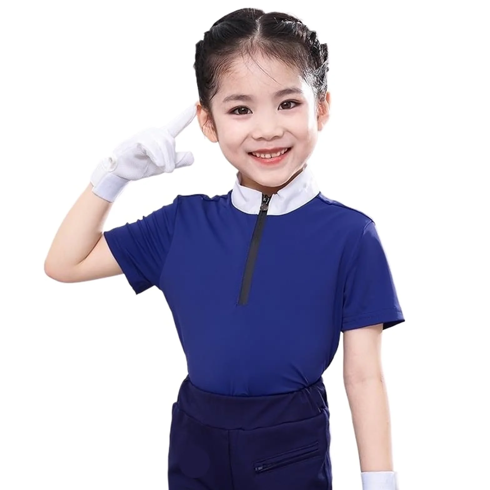 PantalóN De EquitacióN Conjunto de Ropa de equitación for niños, Pantalones de equitación, Camiseta, Pantalones de Montar, Trajes Deportivos, Mallas de equitación para Mujer(Color1,100)