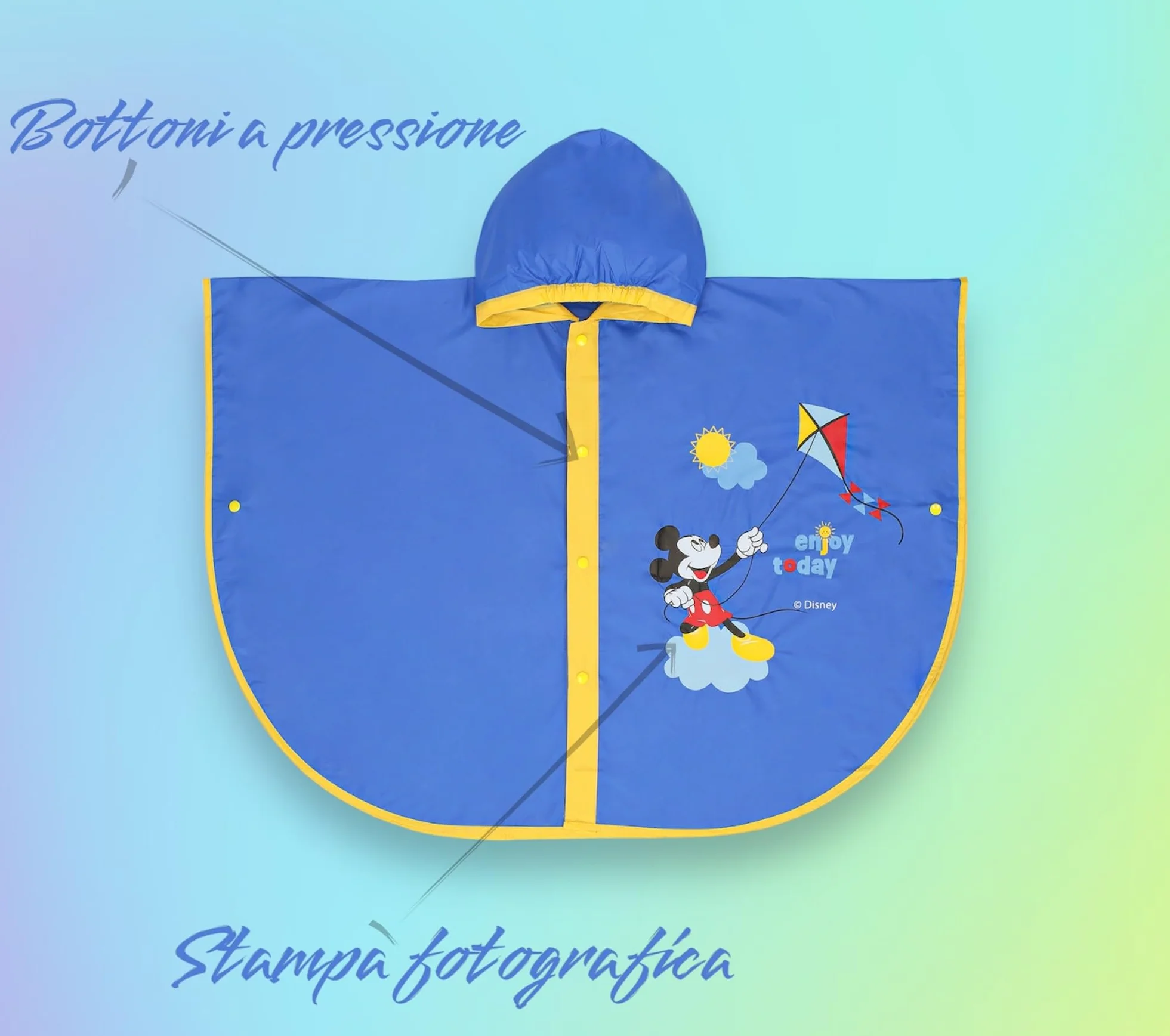 Capa de lluvia Minnie Mickey Mouse Niña Impermeable Años Poncho Antilluvia Capa Niña Niños Chaqueta Niño Kway Regalo Cumpleaños Ropa