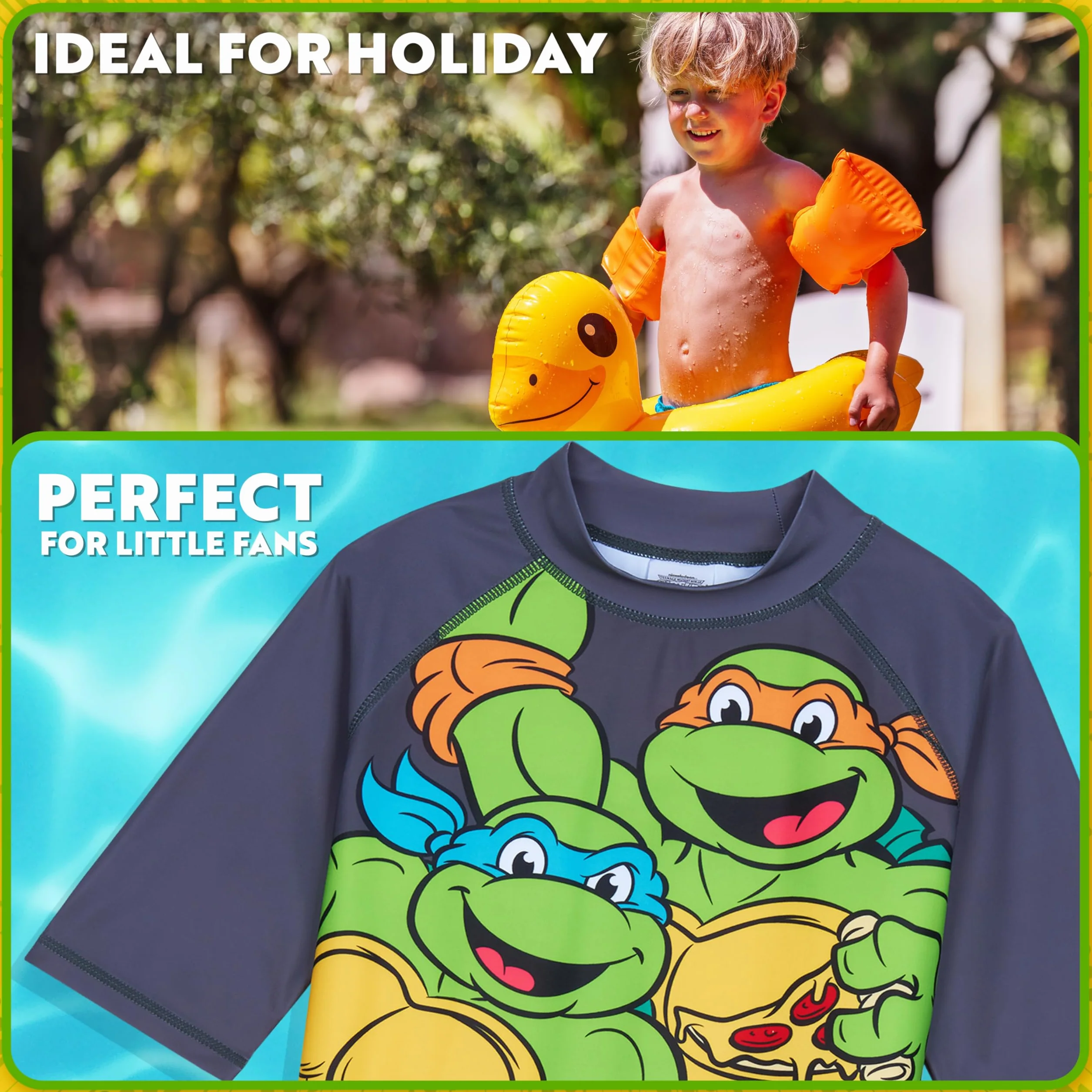 Get Trend Conjunto de Bañador Niño Bañador Natacion Adolescente Set de Baño 2 Piezas con Camiseta y Pantalones Cortos