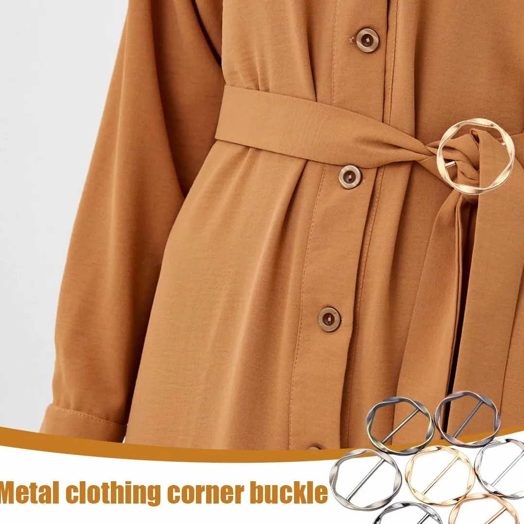7 pcs T-Shirt Clips, Camiseta, Ropa, Bufanda, Hebilla, Multicolor, Grande, Chal, Lazo, Clip de Corbata, Lazo de Bufanda Suelta, Hebilla de Cinturón, Mujer