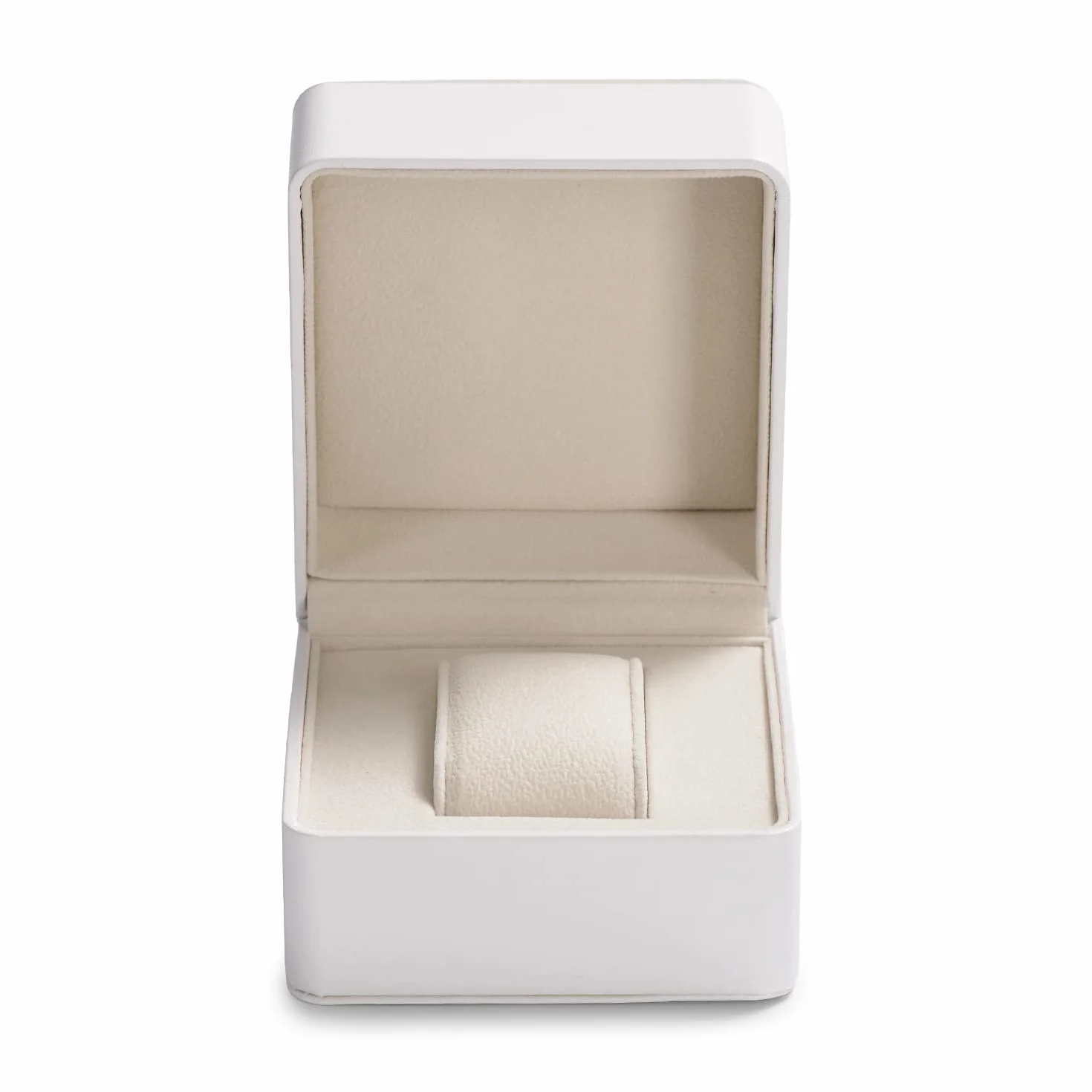 Oirlv Estuche Portátil para Relojes de Gamuza PU Cuero-Caja de Relojes-Organizador Viaje,para Aniversario y Cumpleaños(Blanco)