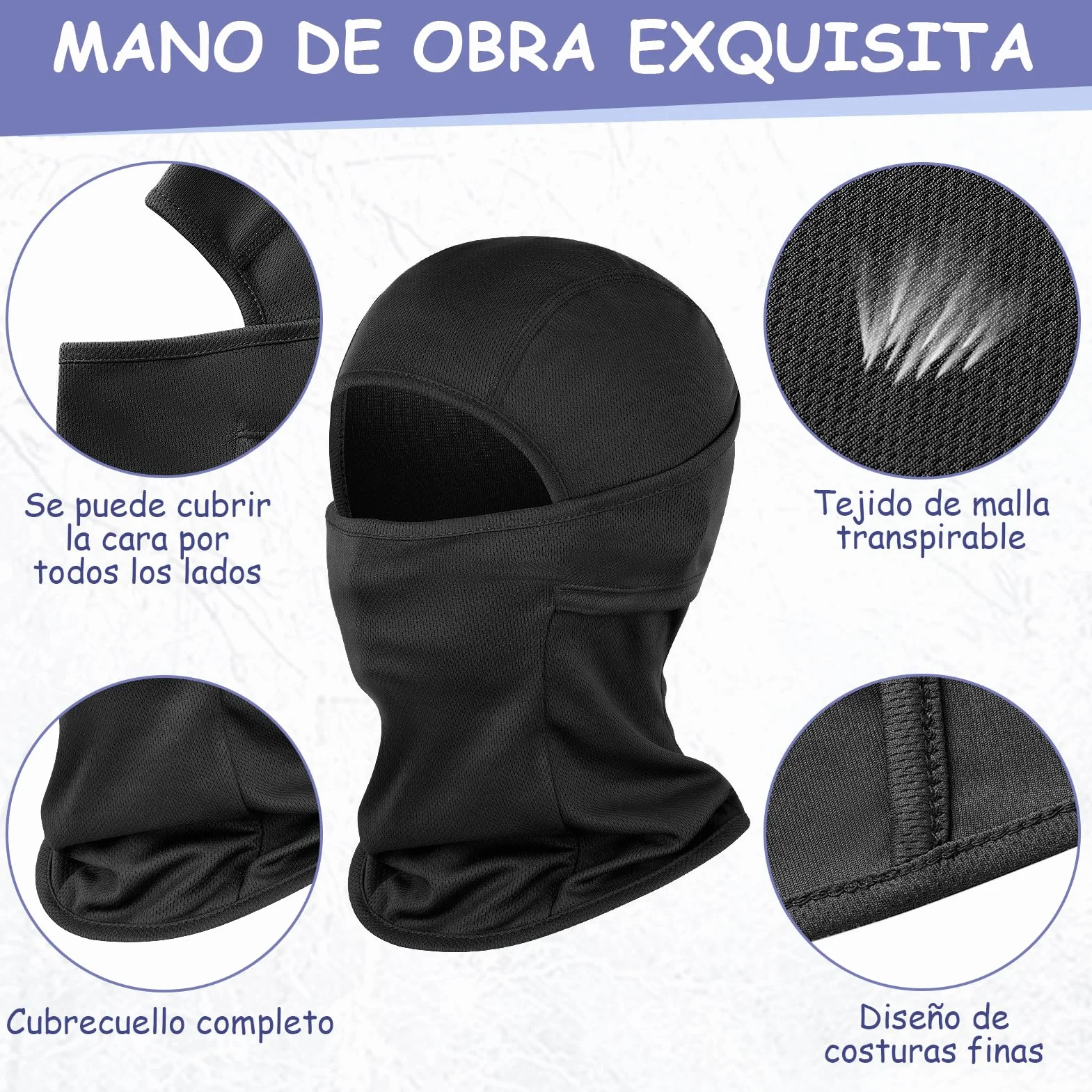 Kiiwah Pasamontañas Niños Multifuncional Máscara de Ciclismo Transpirable Gorro con Calentador de Cuello